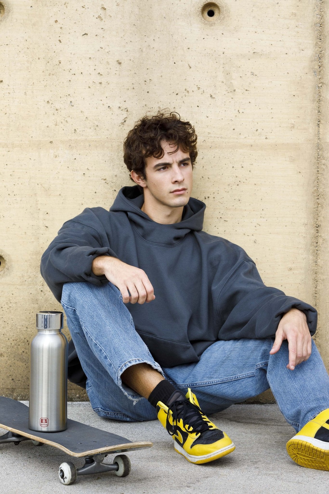 B Bottle Twin 1.5 L / 50.7 fl. oz. Steel Brushed-Casa Bugatti USA