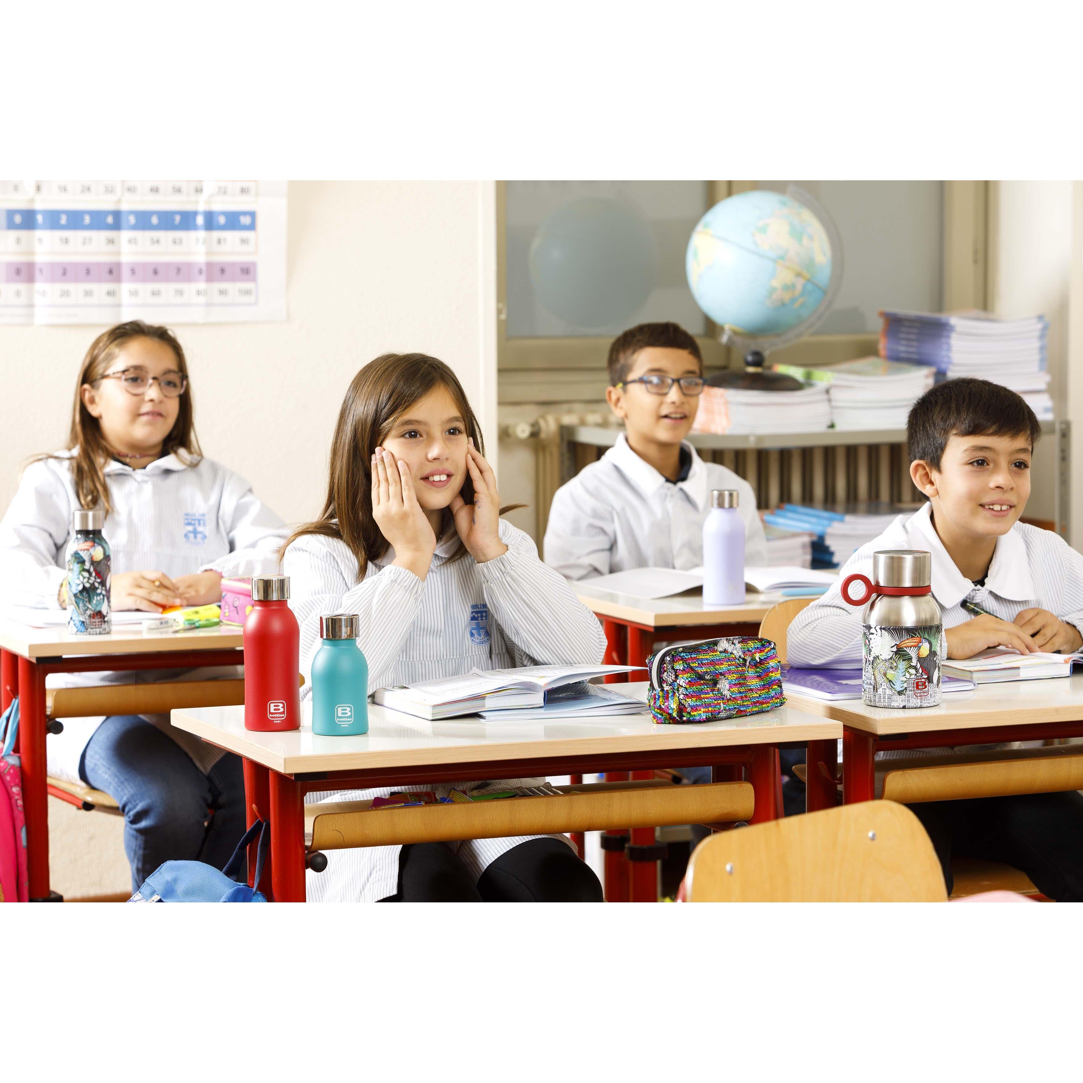 B Bottle Twin 250 ml / 8.4 fl. oz Green Vintage Sand Diamond Coating-Casa Bugatti USA