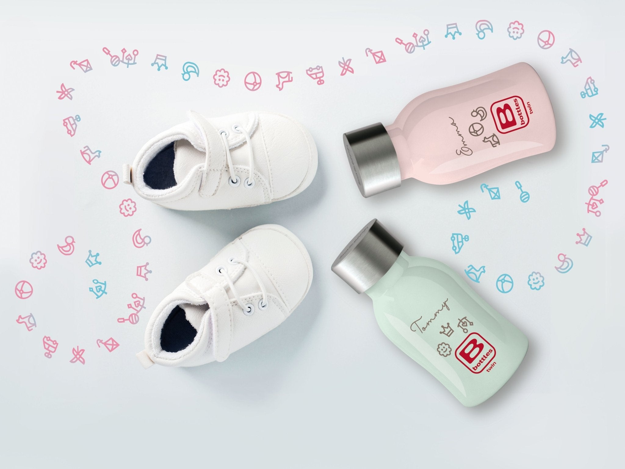 B Bottle Twin 250 ml / 8.4 fl. oz Light Blue-Casa Bugatti USA