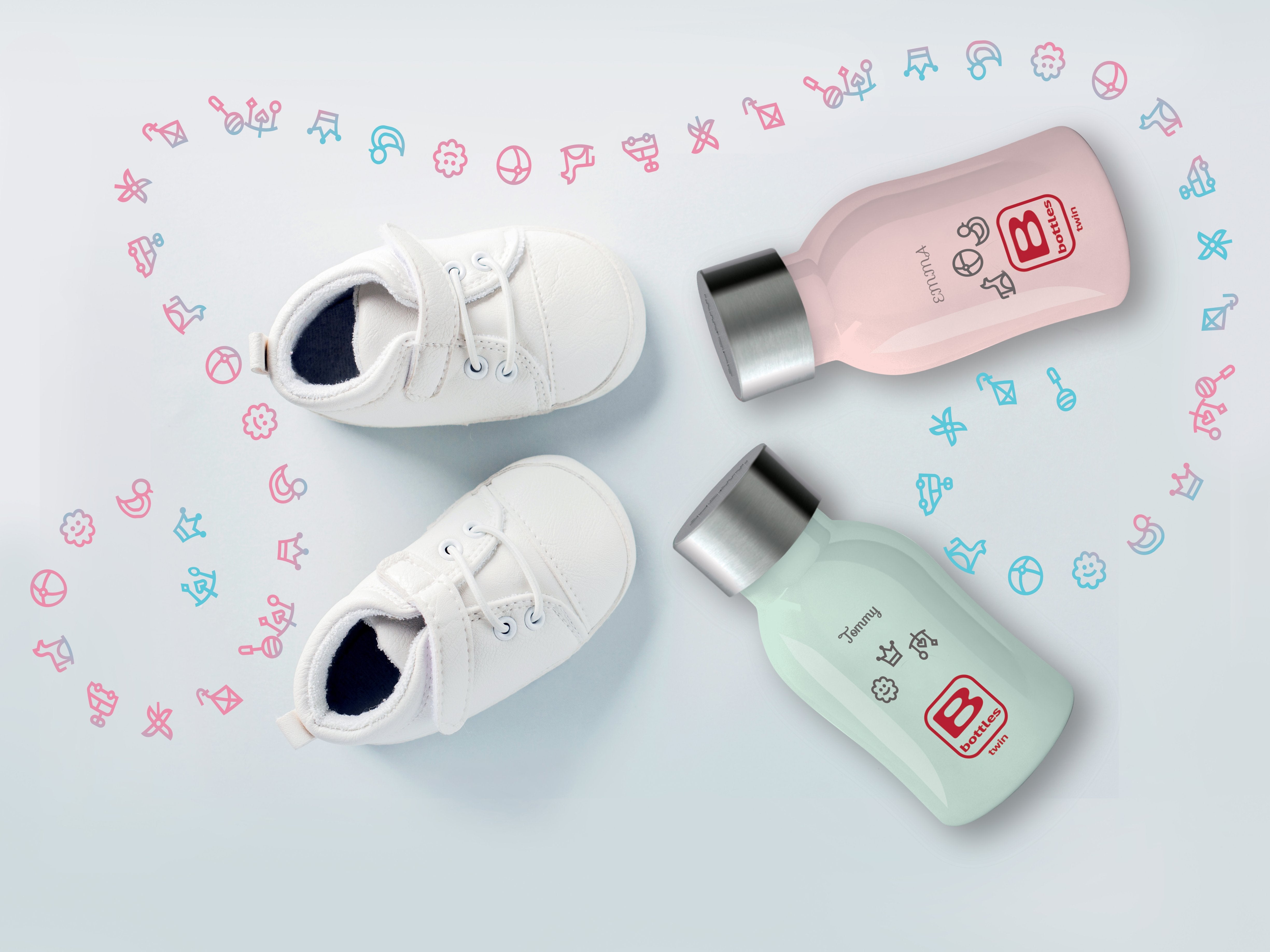 B Bottle Twin 250 ml / 8.4 fl. oz Pink-Casa Bugatti USA