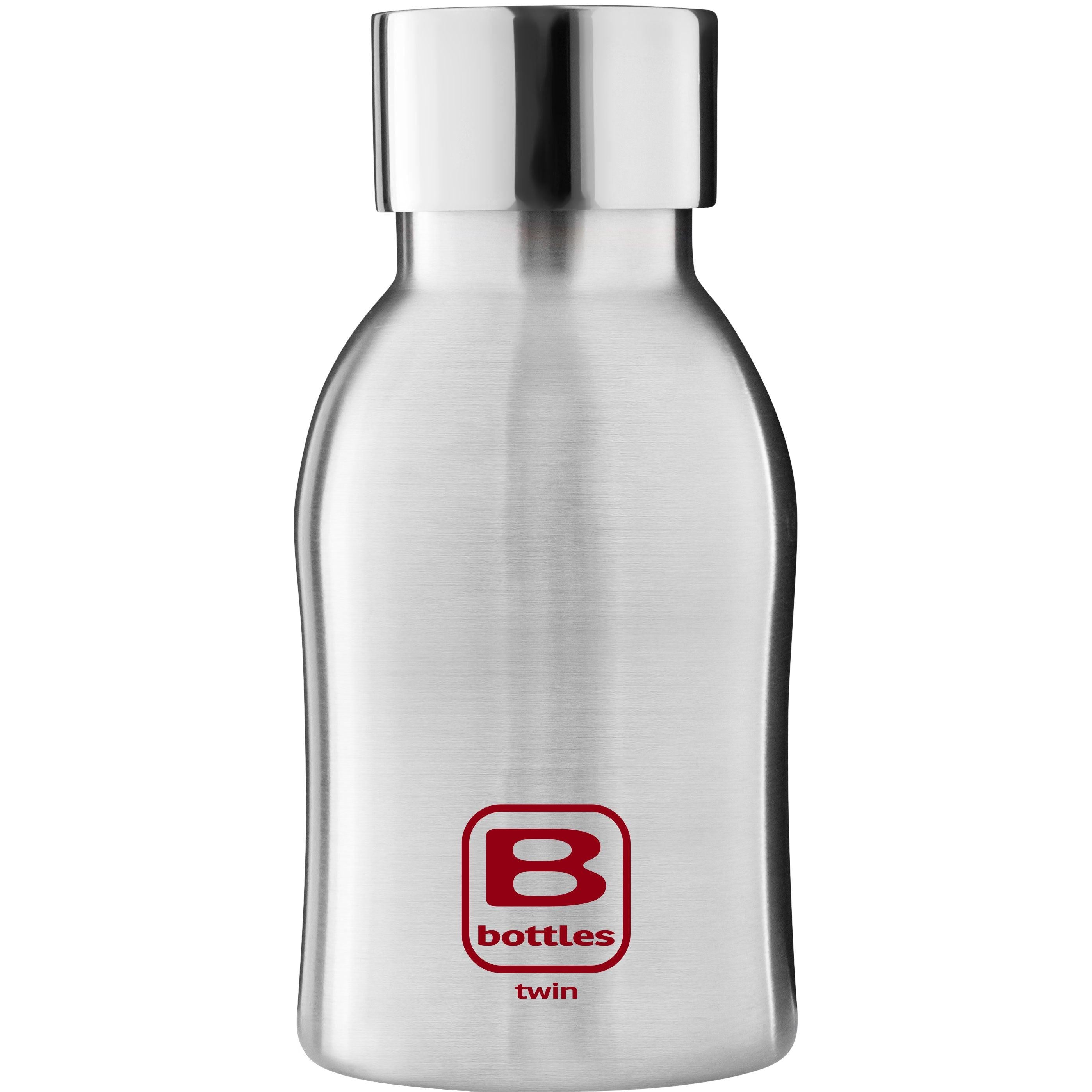 B Bottle Twin 250 ml / 8.4 fl. oz Steel Brushed-Casa Bugatti USA