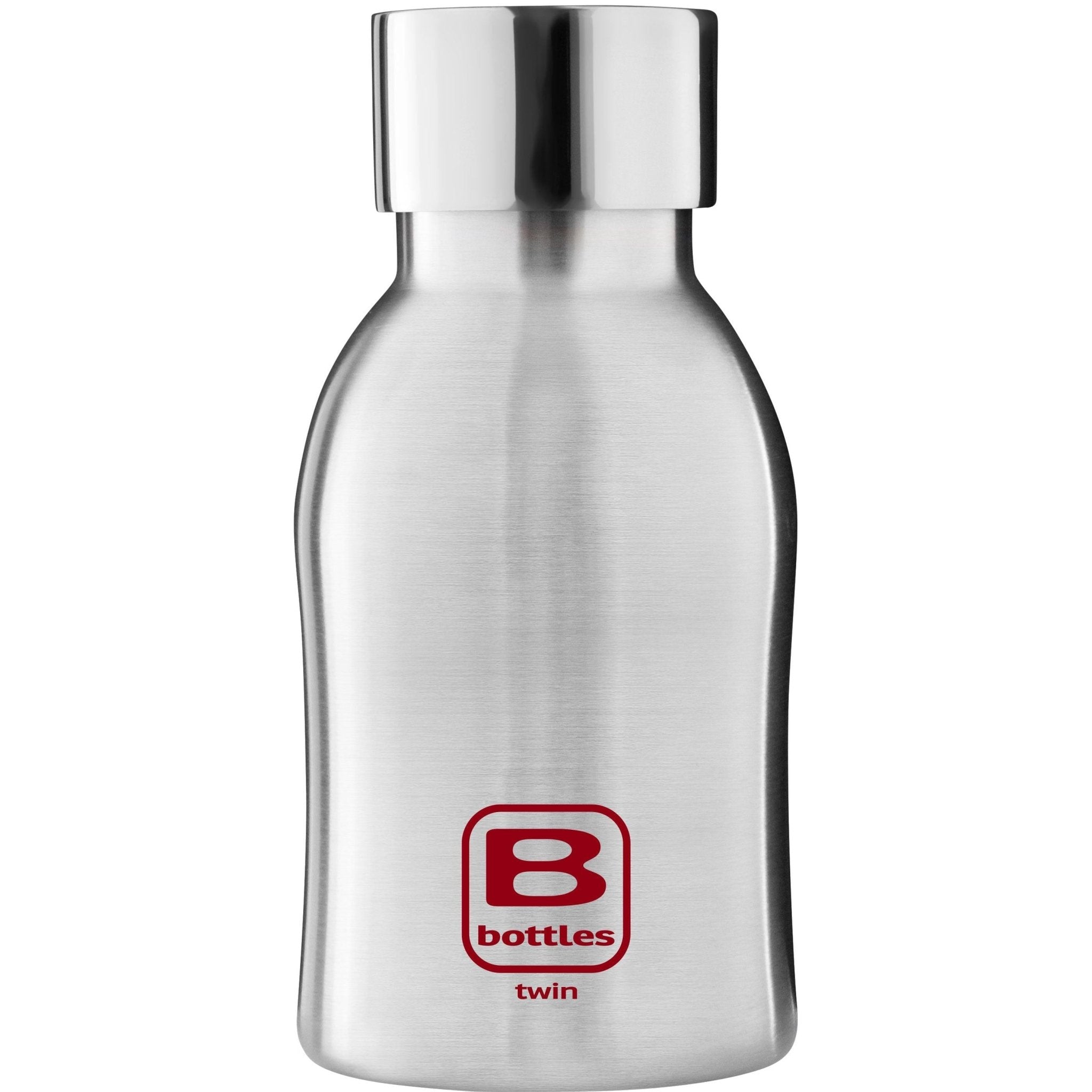 B Bottle Twin 250 ml / 8.4 fl. oz Steel Brushed-Casa Bugatti USA