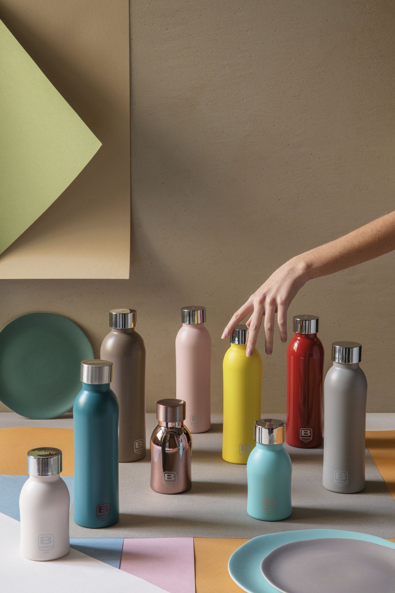 B Bottle Twin 250 ml / 8.4 fl. oz White Sand Diamond Coating-Casa Bugatti USA