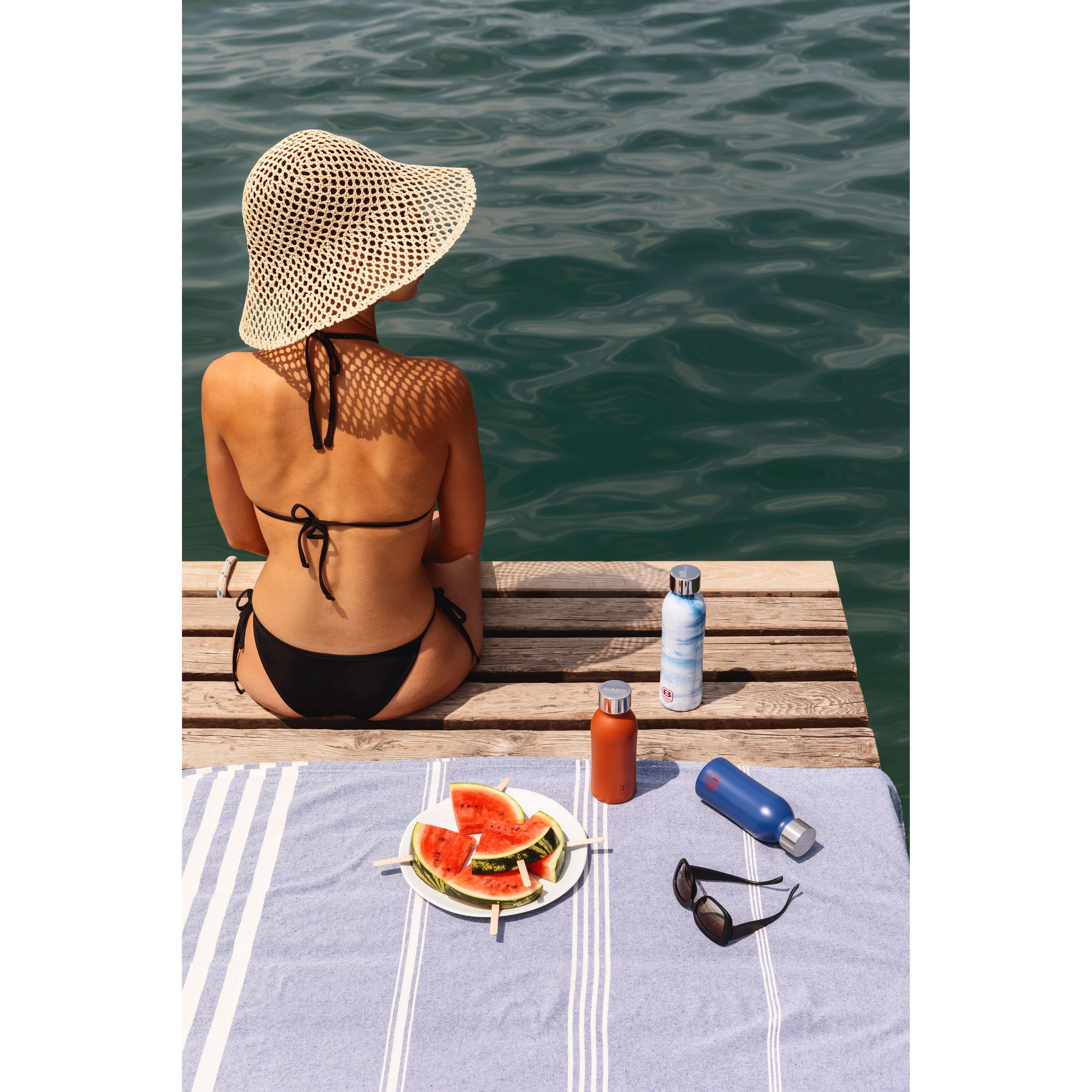 B Bottle Twin 350 ml / 11.8 fl. oz Classic Blue-Casa Bugatti USA