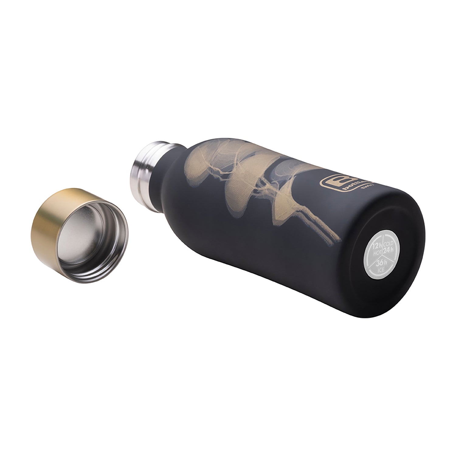 B Bottle Twin 350 ml / 11.8 fl. oz Leaves Gold-Casa Bugatti USA