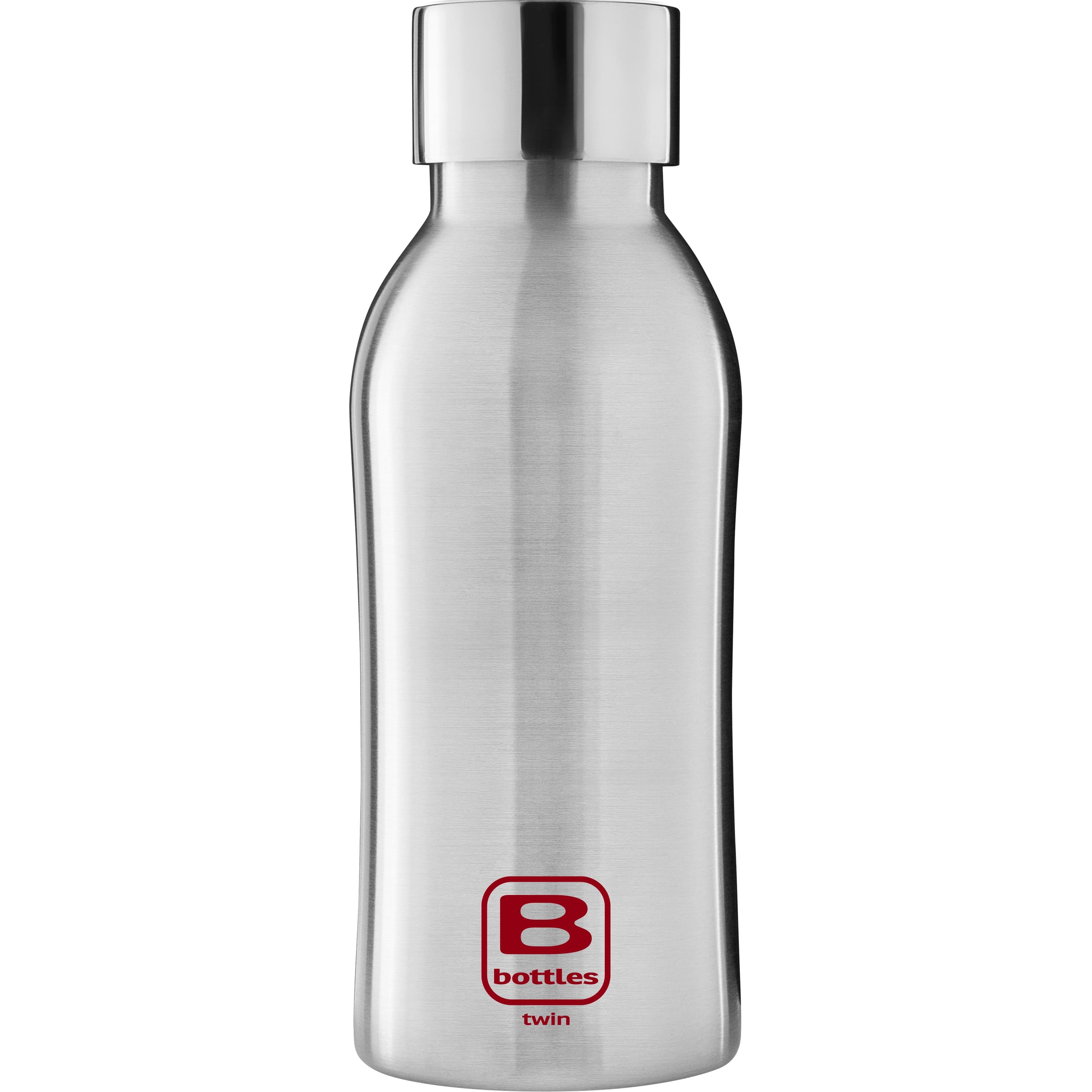 B Bottle Twin 350 ml / 11.8 fl. oz Steel Brushed-Casa Bugatti USA
