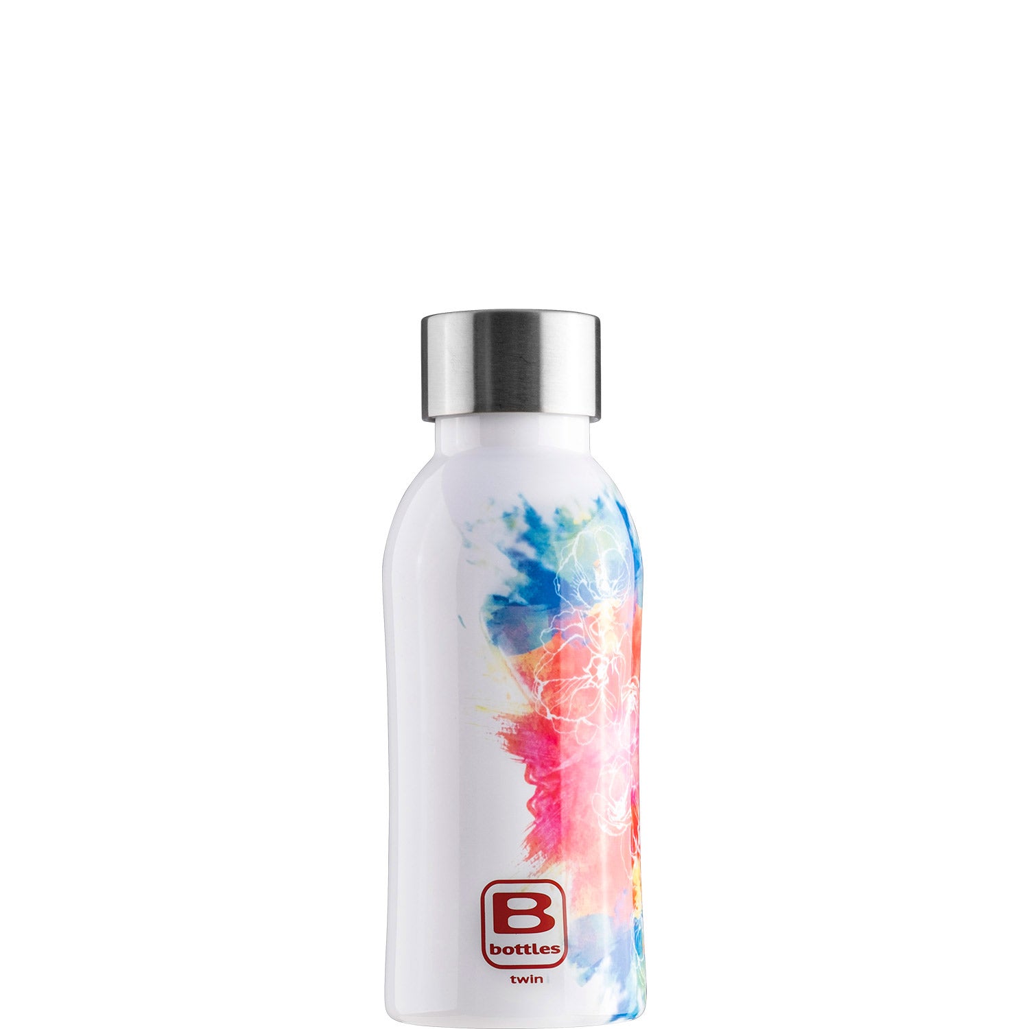 B Bottle Twin 350 ml / 11.8 fl. oz Watercolor Red & Blue-Casa Bugatti USA