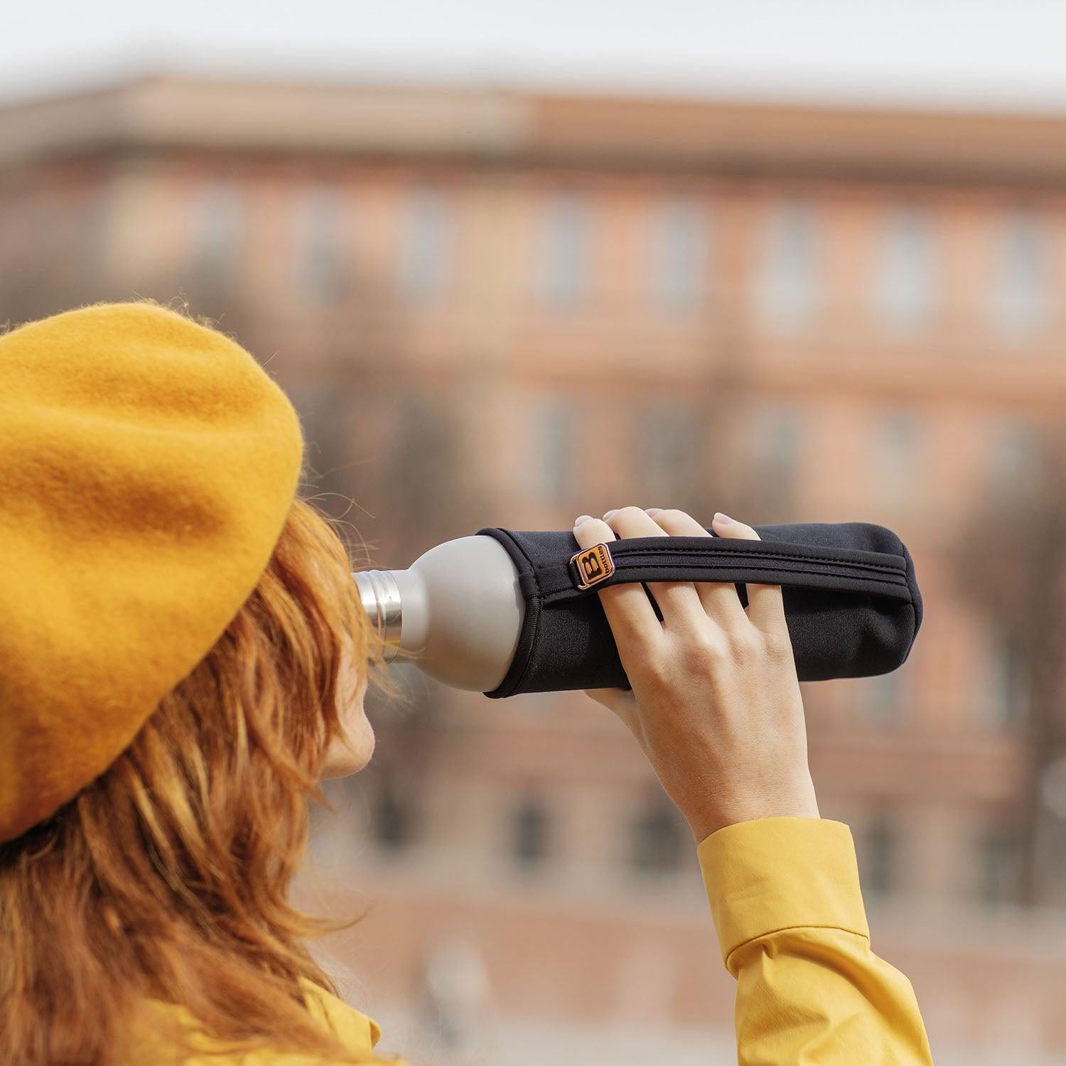 B Bottle Twin 500 ml / 16.9 fl. oz. Concrete Sand Diamond Coating-Casa Bugatti USA