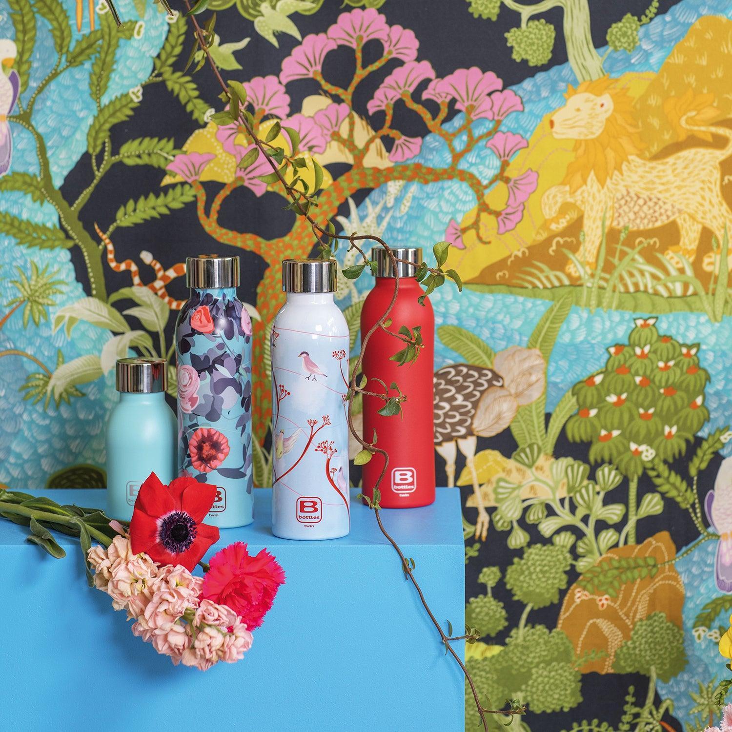 B Bottle Twin 500 ml / 16.9 fl. oz. Flowers-Casa Bugatti USA