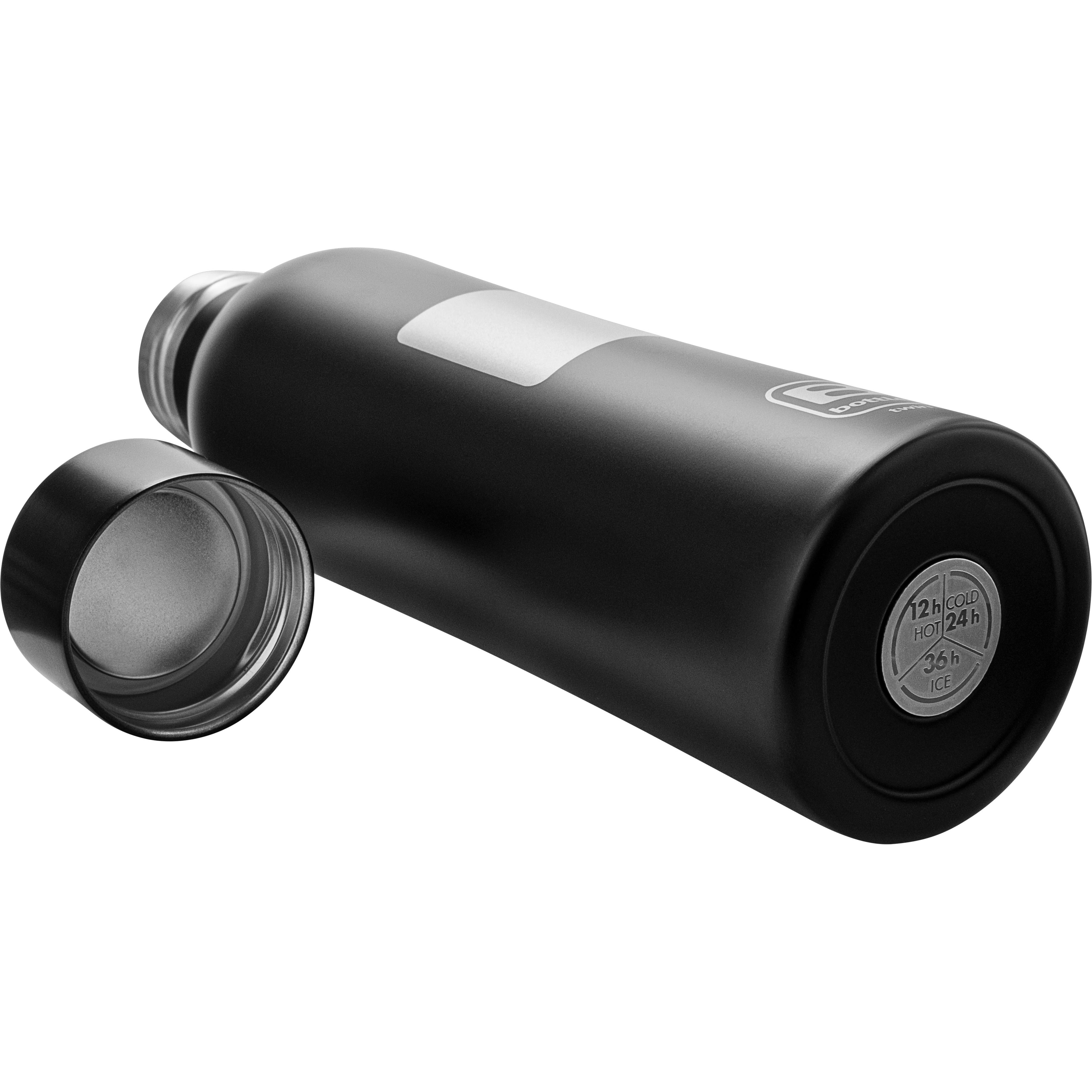 B Bottle Twin 500 ml / 16.9 fl. oz. Square Silver-Casa Bugatti USA