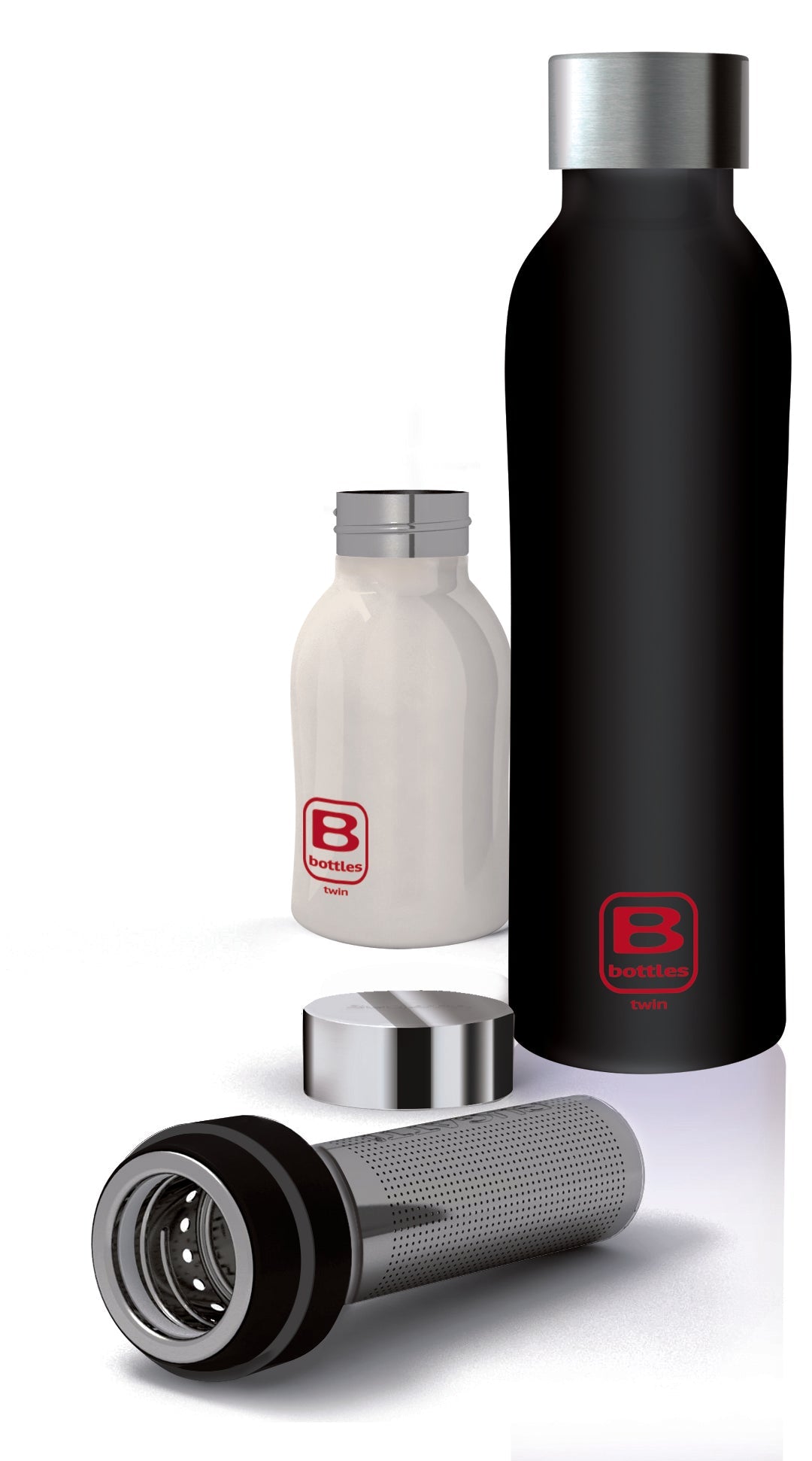 B Bottle Twin 250 ml / 8.4 fl. oz Bianco Bright-Casa Bugatti USA