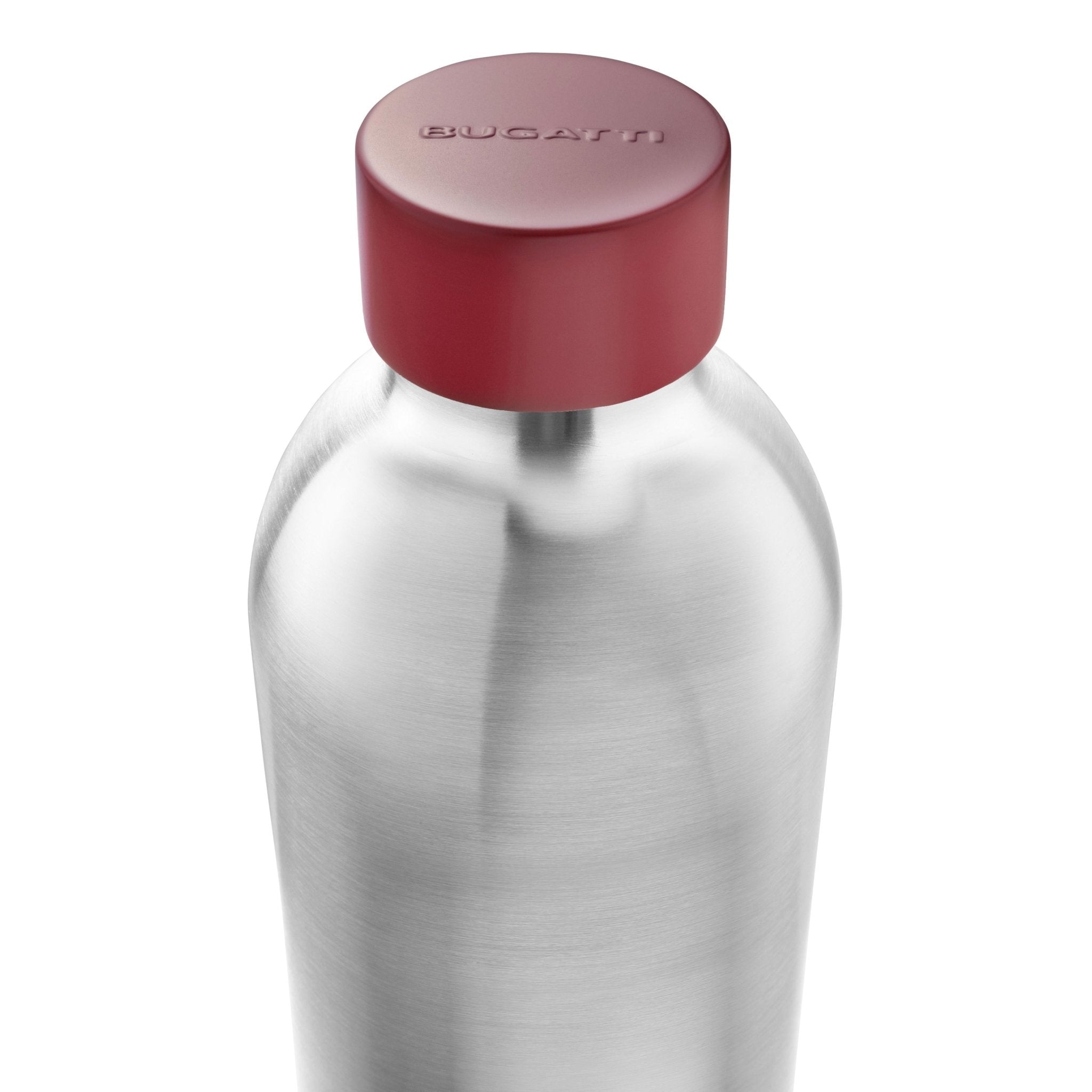 B Bottle Twin 800 ml / 27 fl. oz. Steel Brushed Red Lid-Casa Bugatti USA
