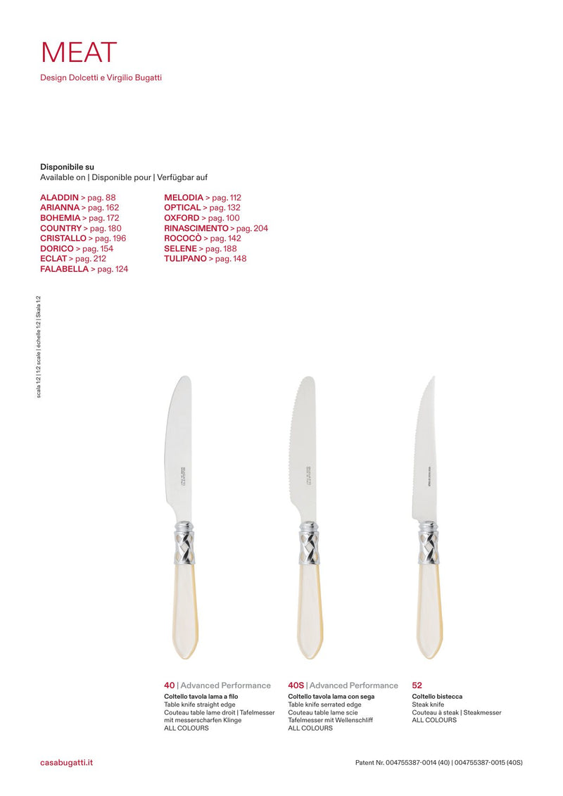 Steak knives, the pieces