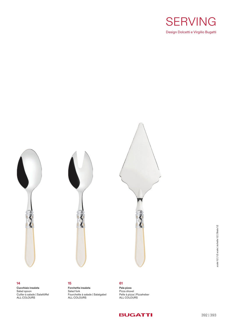 Serving spoons and ladles, the pieces