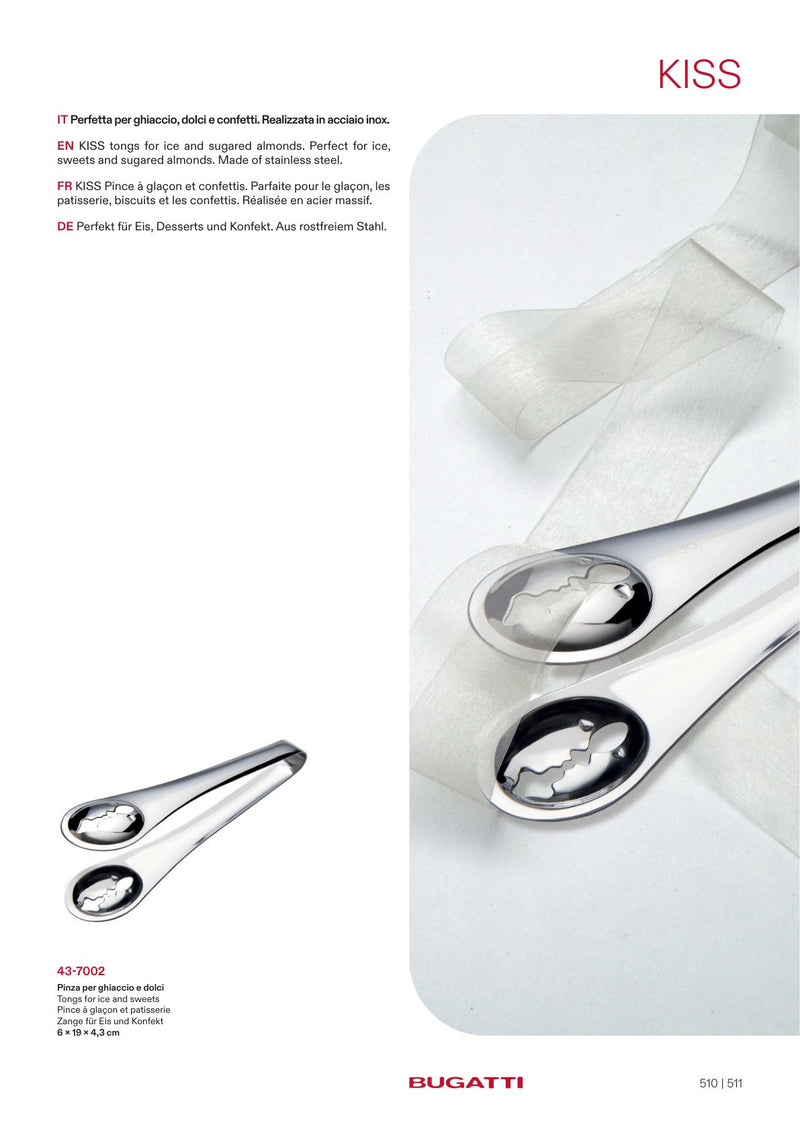 Kiss ice tongs, the pieces