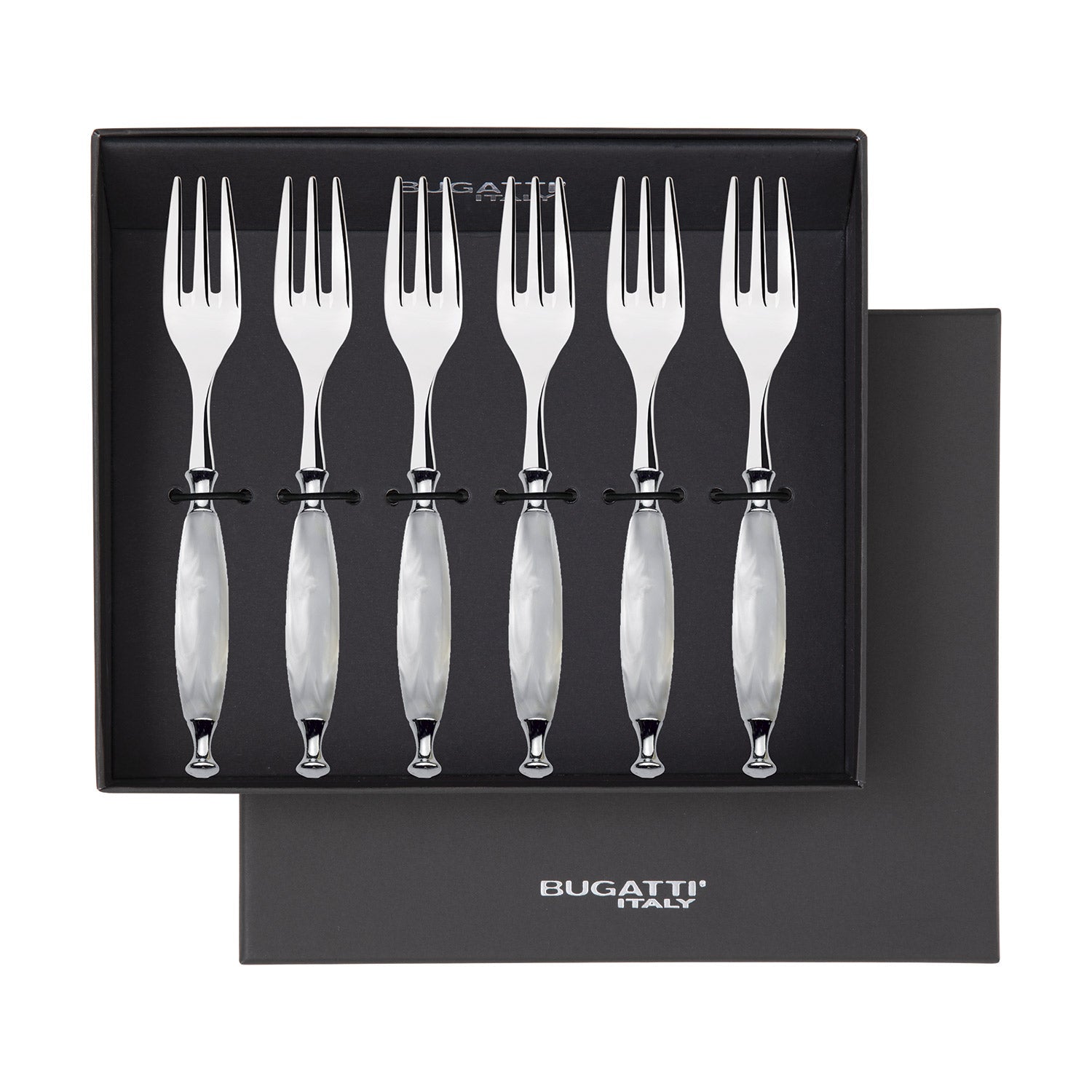 Country Cocktail / Cake Fork Set - white