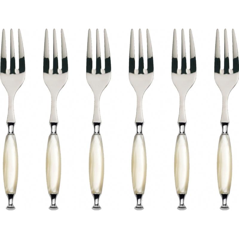 Country Cocktail / Cake Forks Set ivory-Casa Bugatti USA