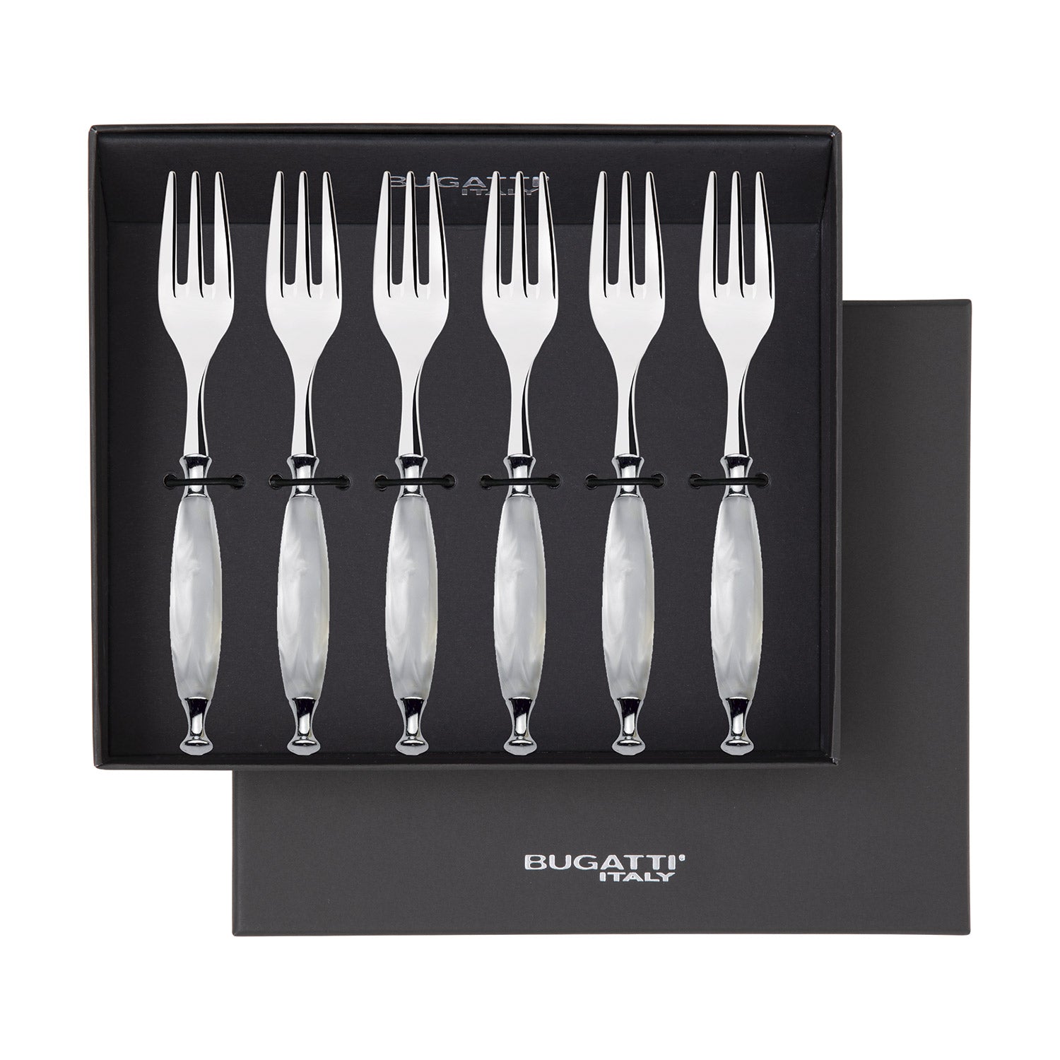 Country Cocktail / Cake Fork Set - white