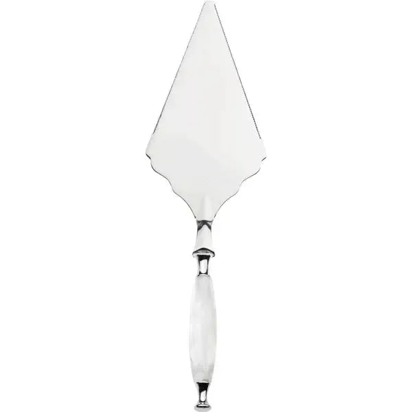 Country 2 Piece Large Cake Serving Set serrated - White