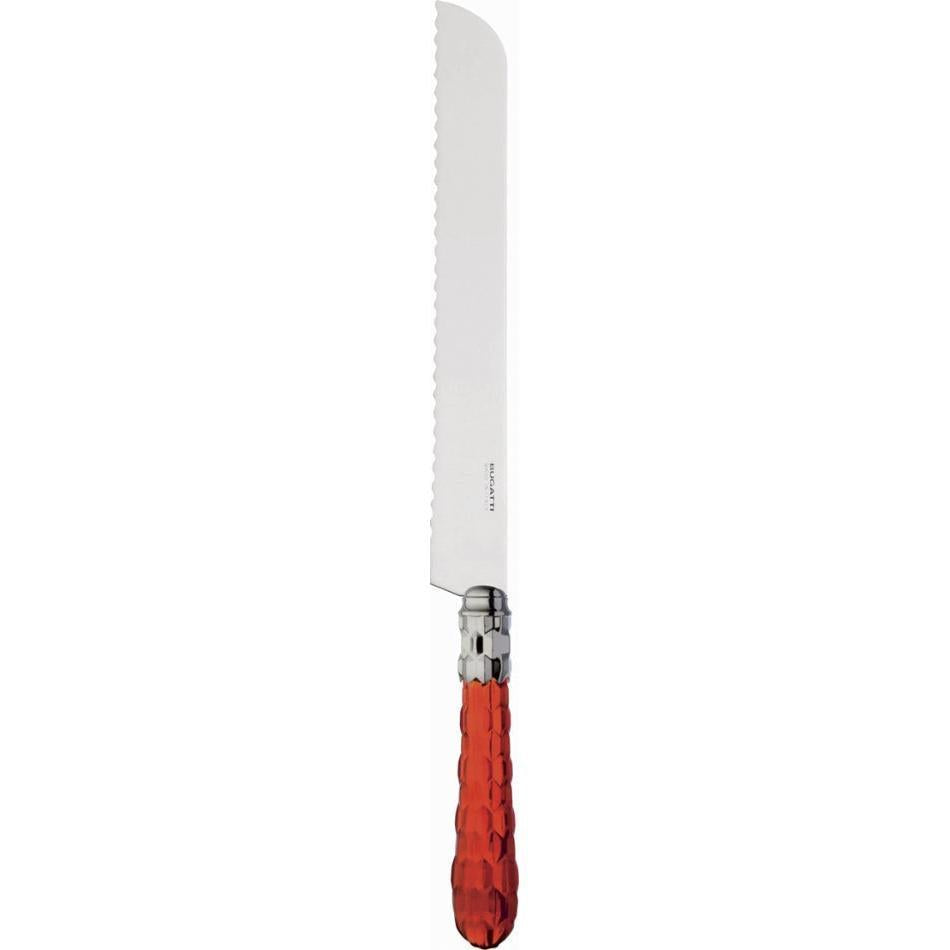 Cristallo Brilliant Bread Knife - Red Clear