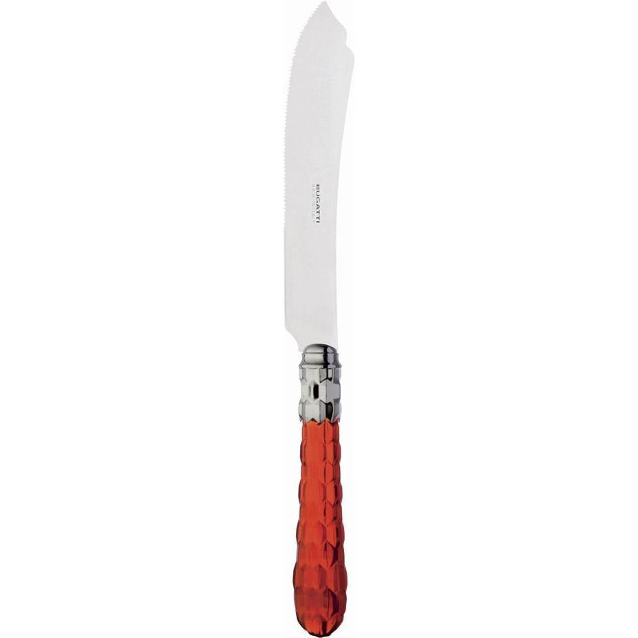 Cristallo Brilliant Cake Knife 28 cm (11.02 inch) - Red Clear