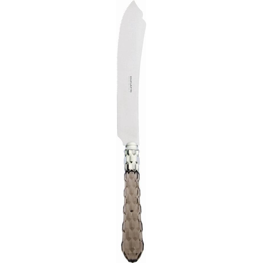 Cristallo Brilliant Cake Knife 28 cm (11.02 inch) - Tobacco Clear