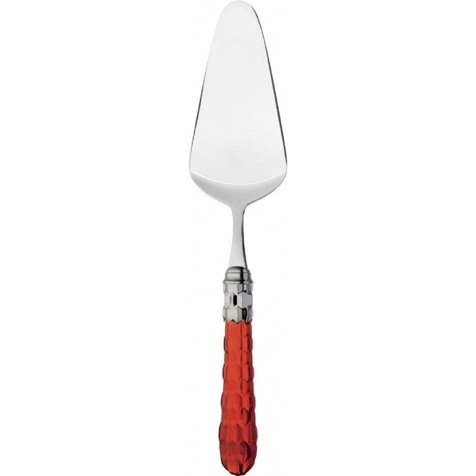 Cristallo Brilliant Cake Server - Red Clear-Casa Bugatti USA