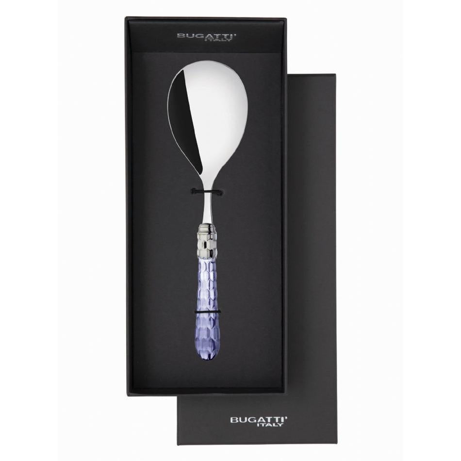 Cristallo Brilliant Rice Casserole Serving Spoon in gift box - Blue Clear