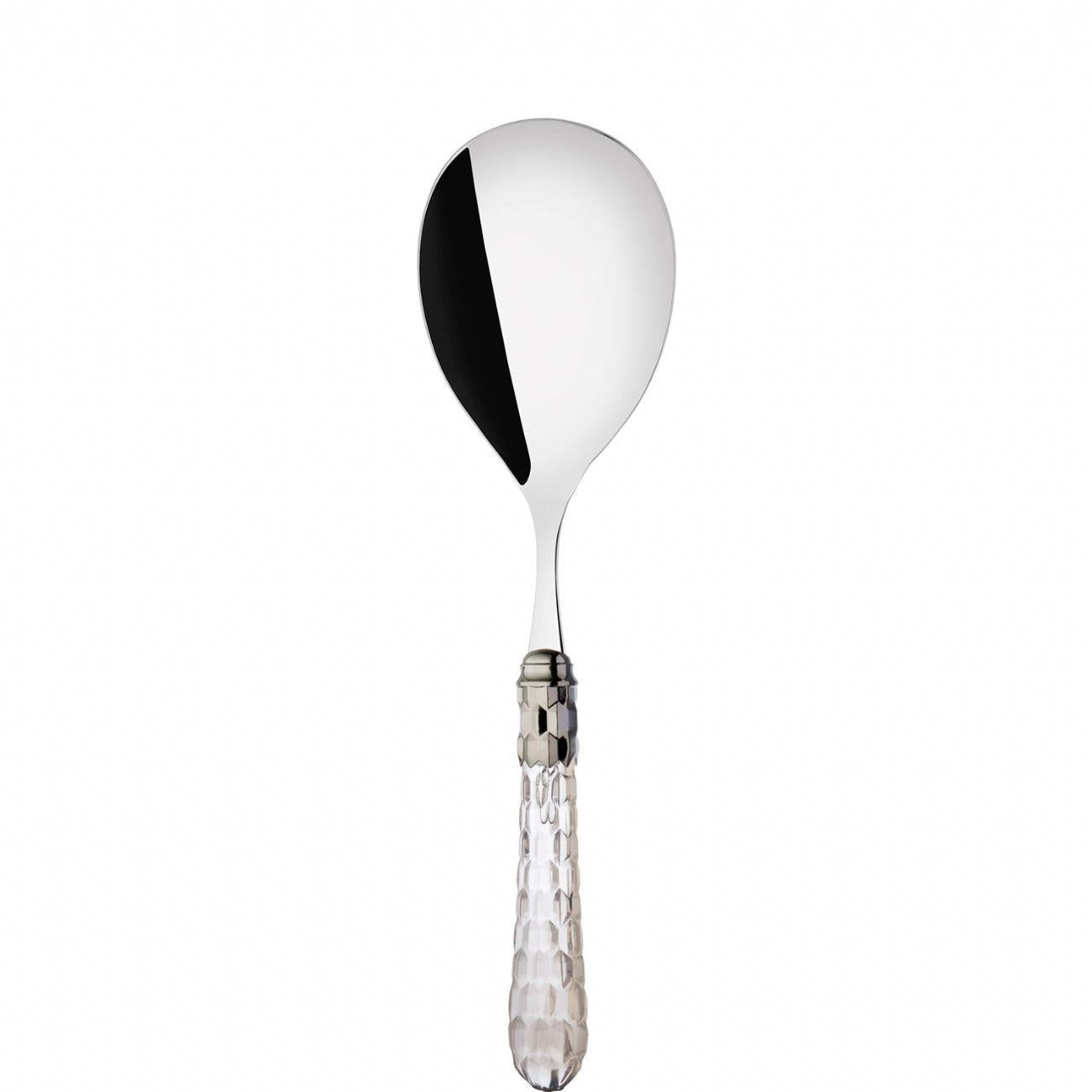 Cristallo Brilliant Rice Casserole Serving Spoon in gift box - Clear