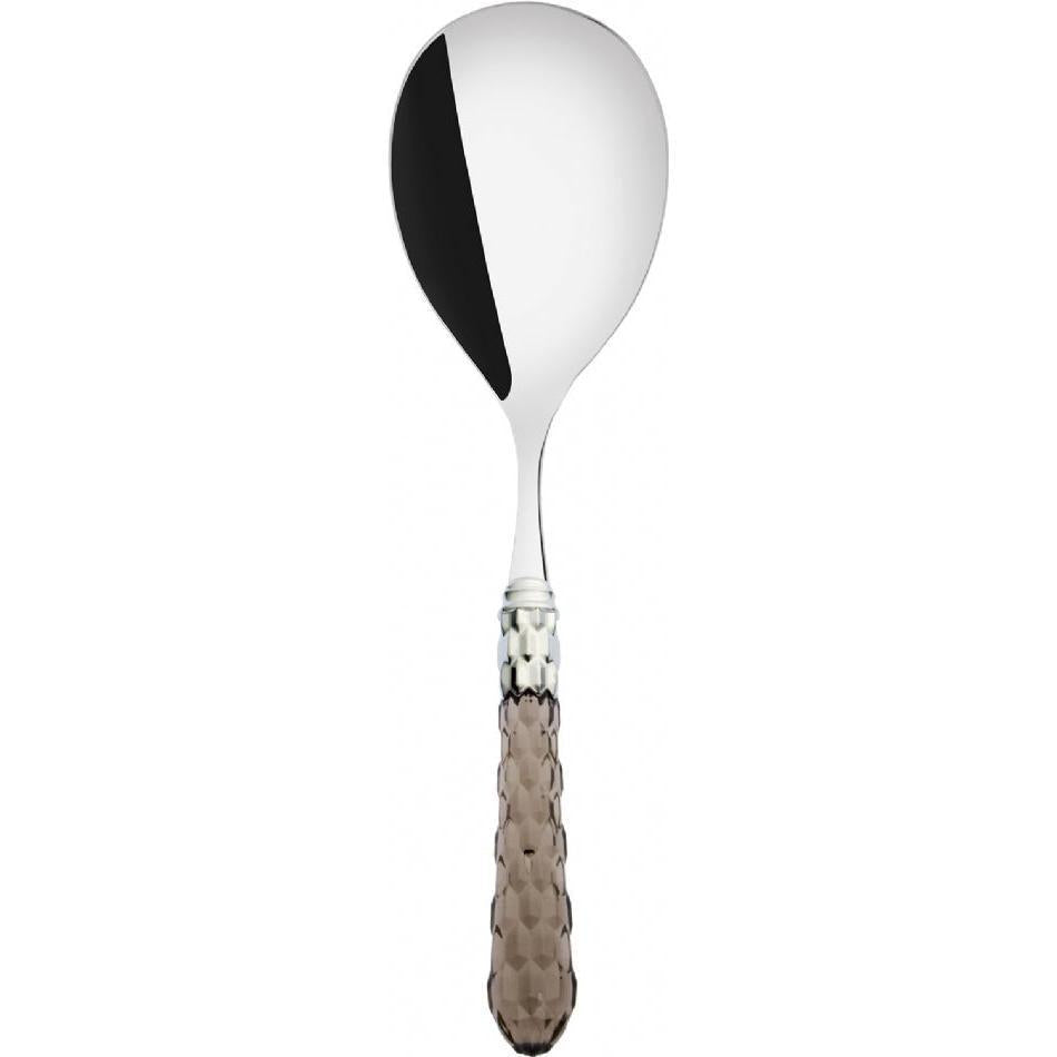 Cristallo Brilliant Rice Casserole Serving Spoon - Tobacco Clear