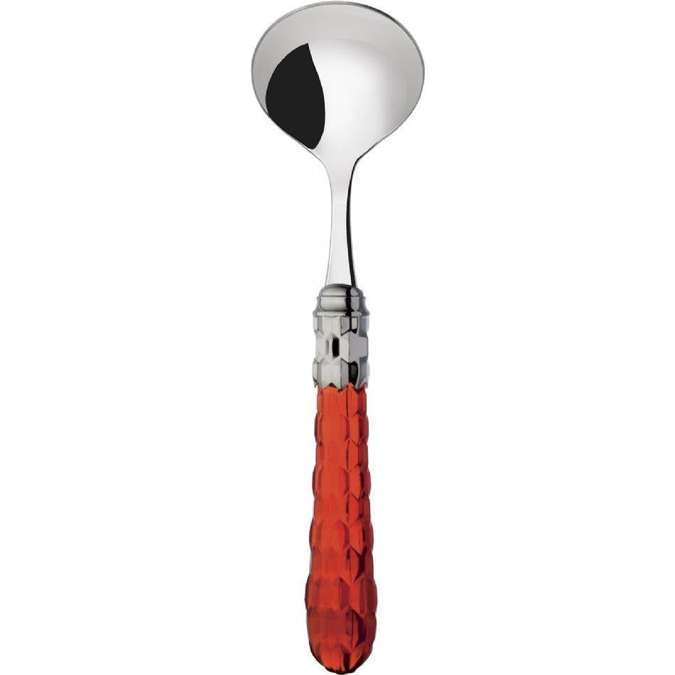 Cristallo Brilliant Sauce / Gravy Ladle - Red Clear