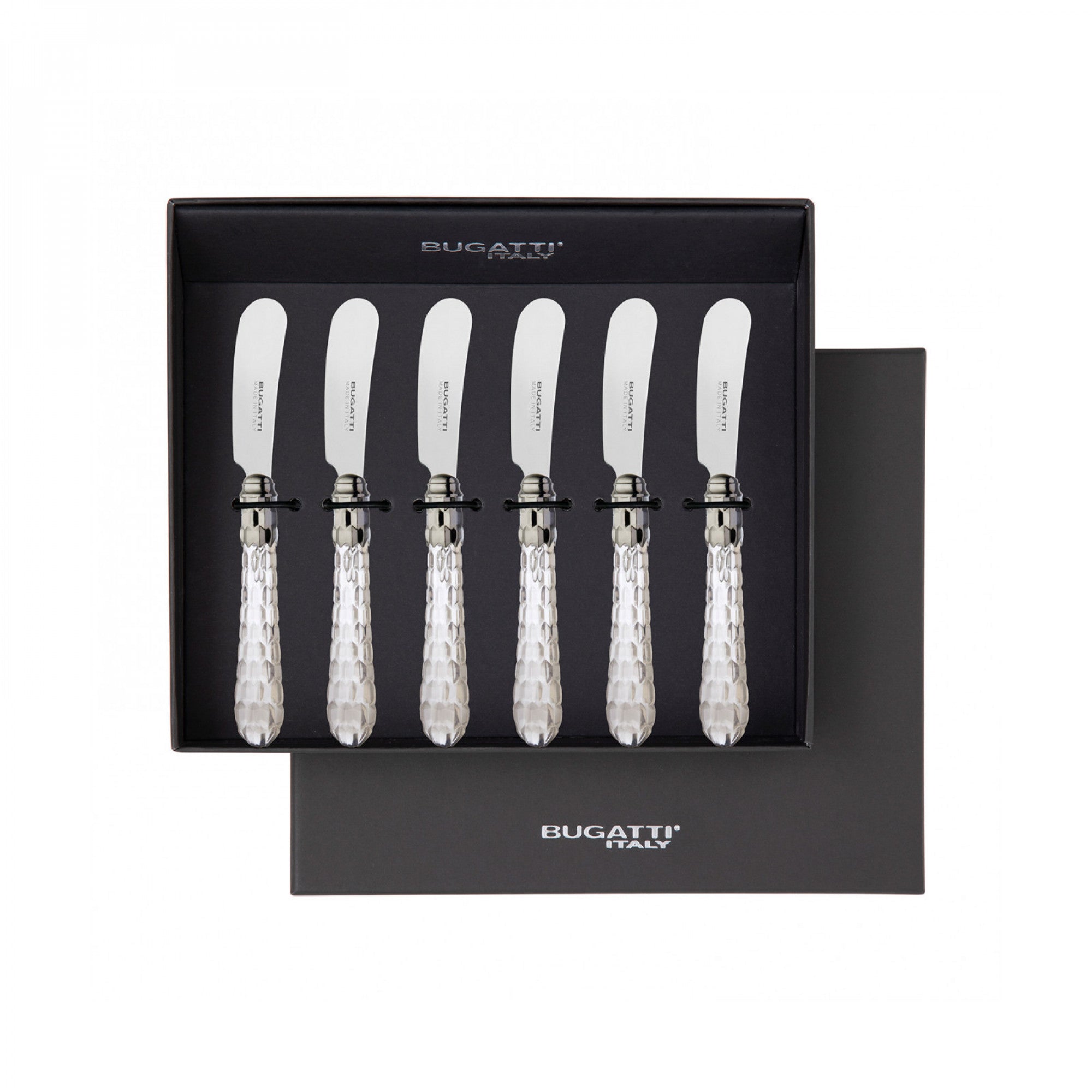 Cristallo Brilliant Butter Knives Set clear-Casa Bugatti USA