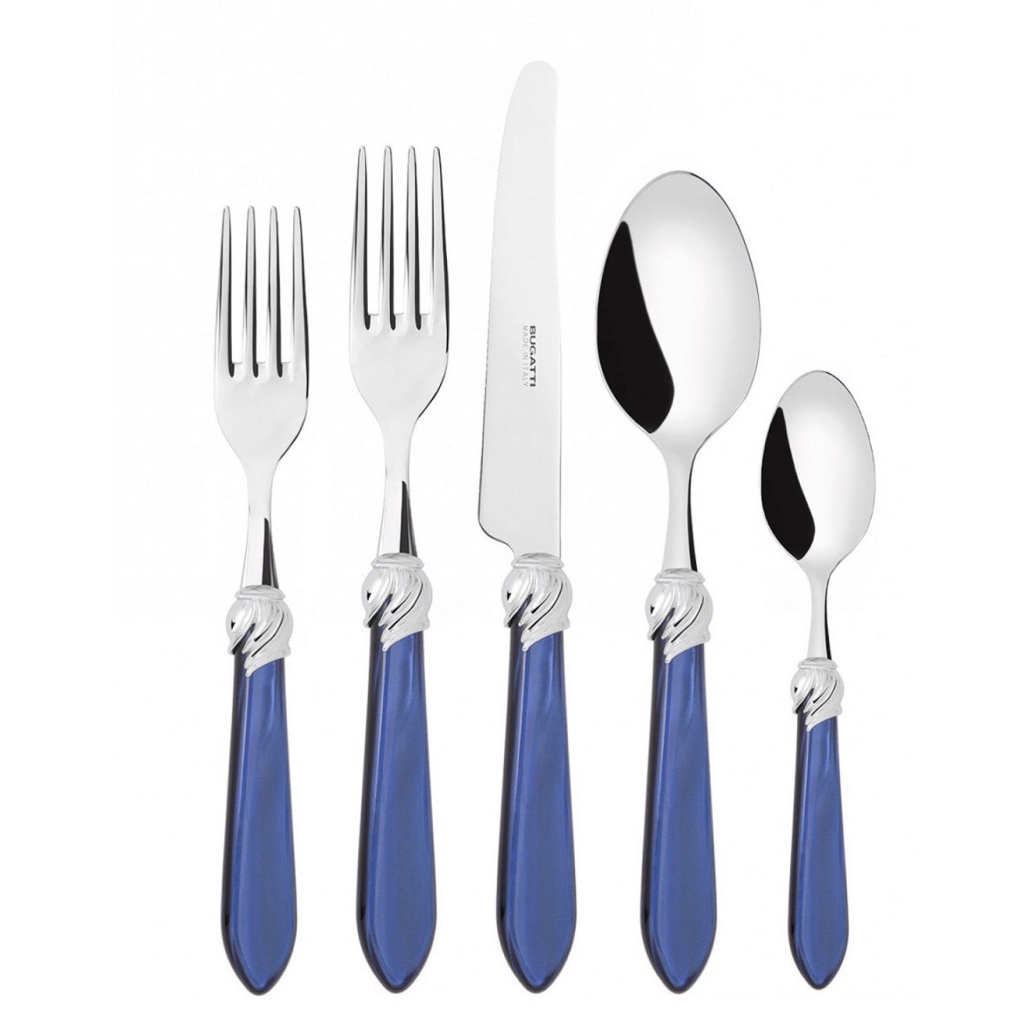 Falabella 5 Piece Place Setting - ROYAL BLUE-Casa Bugatti USA