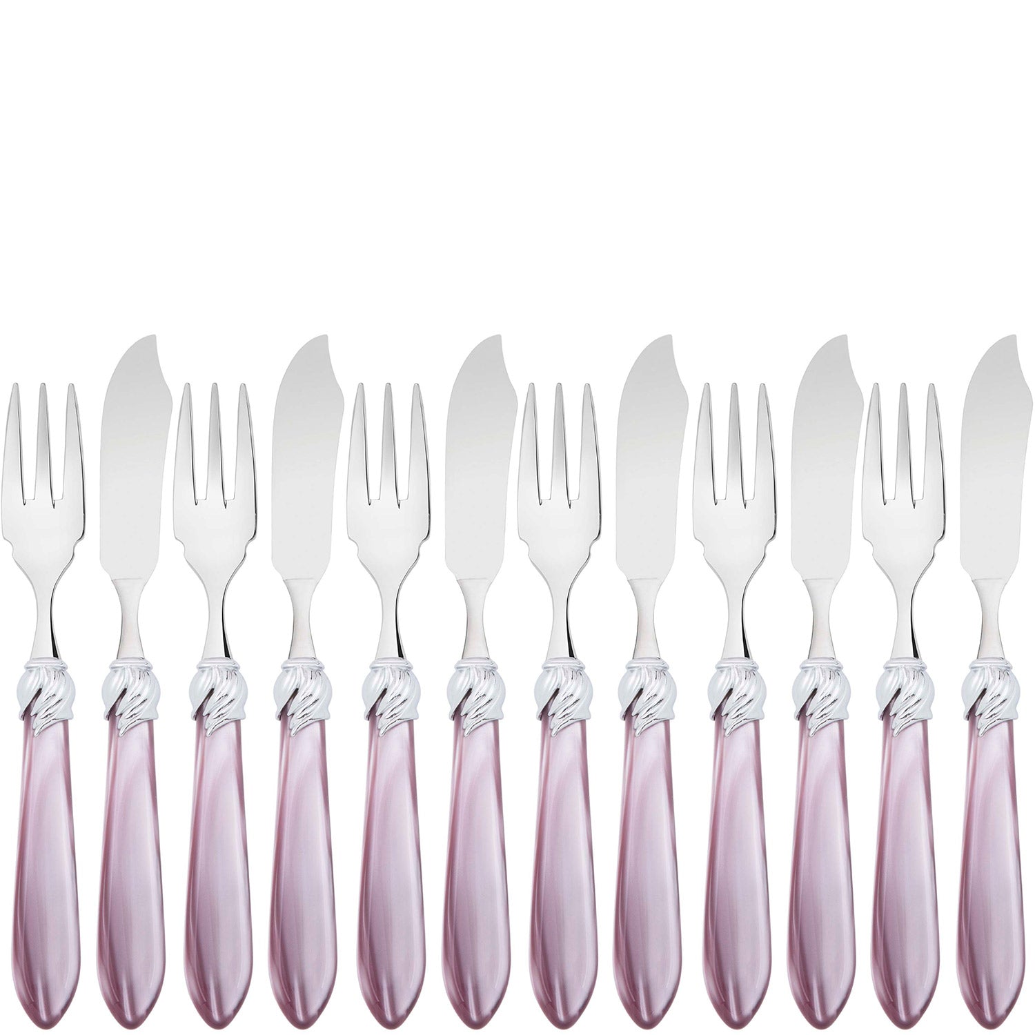 Falabella Brilliant 12 Piece Fish Set - lilac