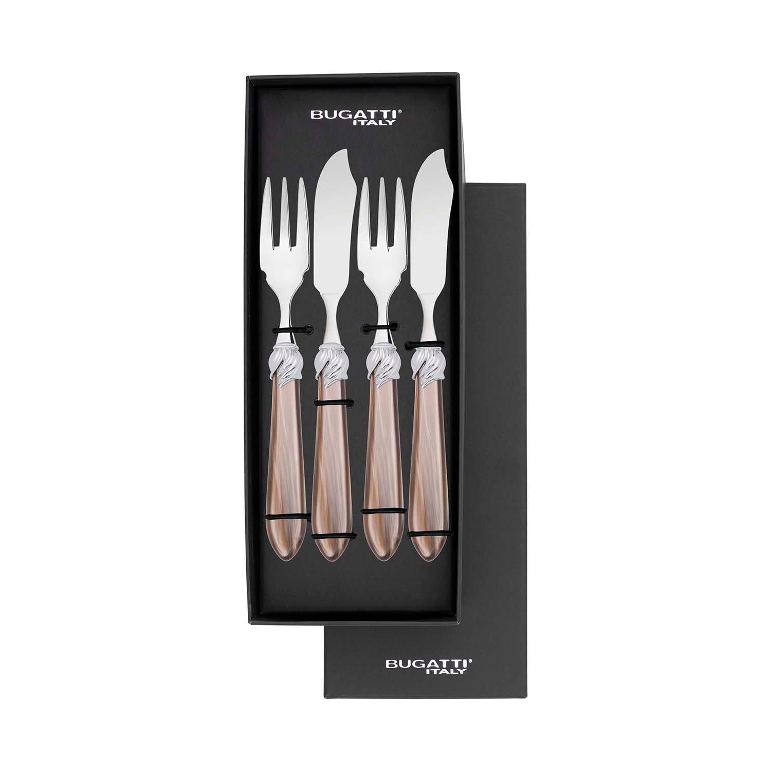 Falabella Brilliant 12 Piece Fish Set - taupe