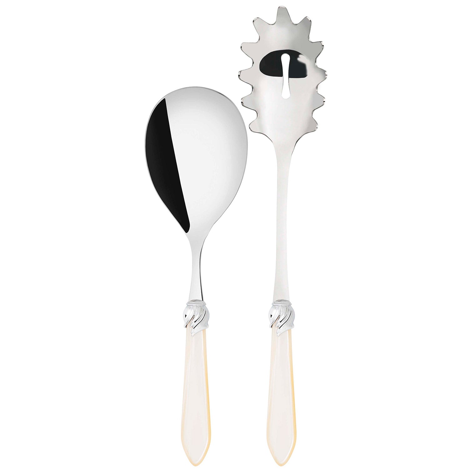 Falabella Brilliant 2 Piece Pasta Set in gift box - Ivory-Casa Bugatti USA