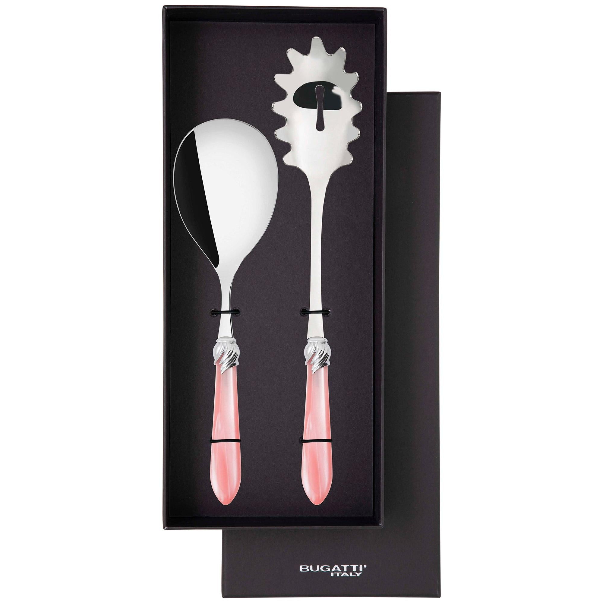 Falabella Brilliant 2 Piece Pasta Set in gift box - pink