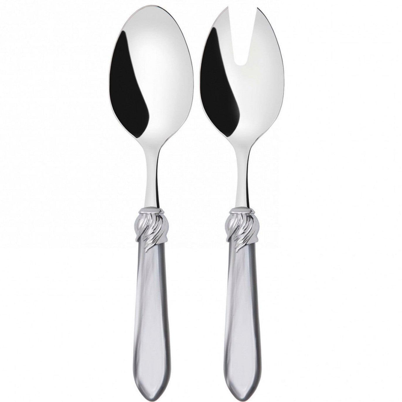 Falabella Brilliant 2 Piece Salad Servers - Gray