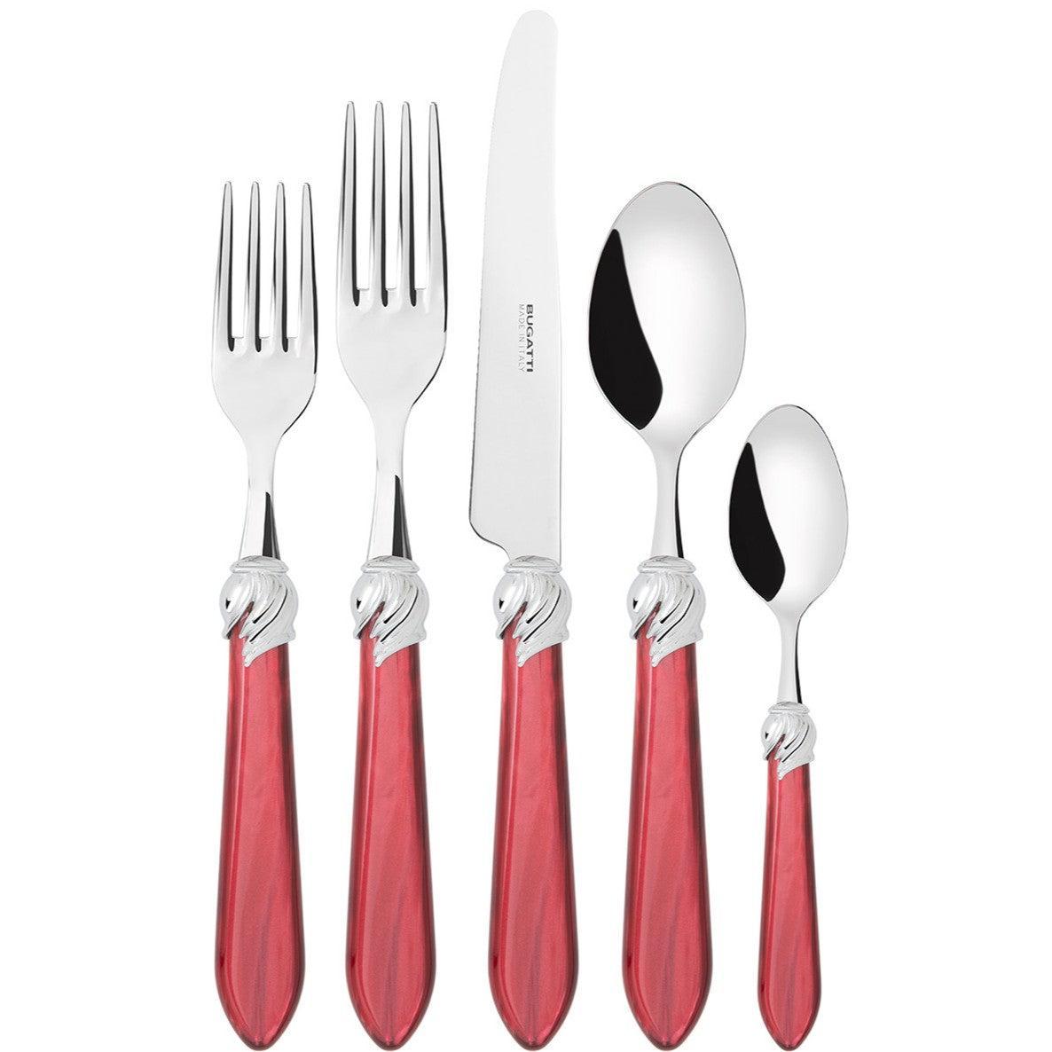 Falabella Brilliant 5 Piece Place setting - Burgundy