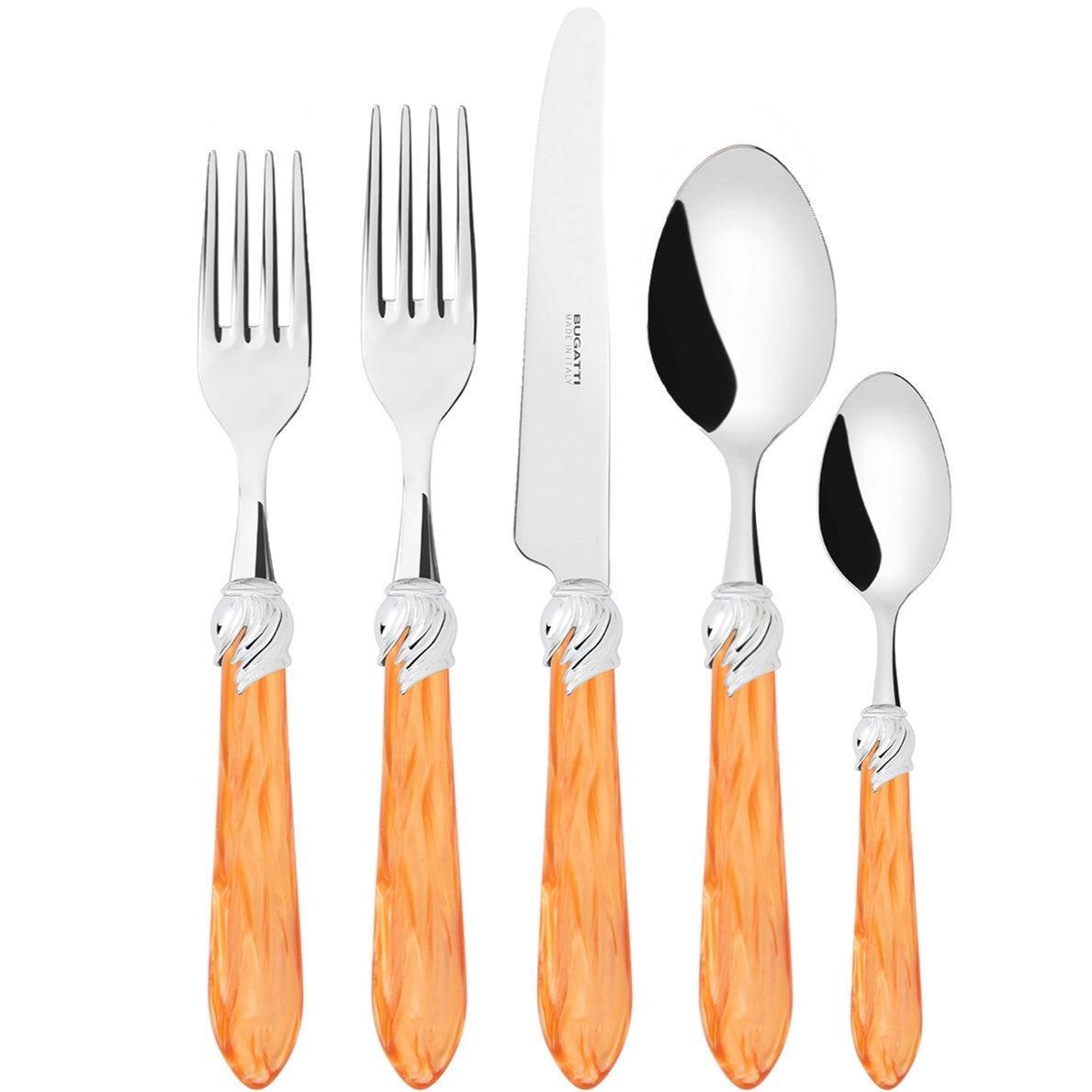 Falabella Brilliant 5 Piece Place setting - Tangerine