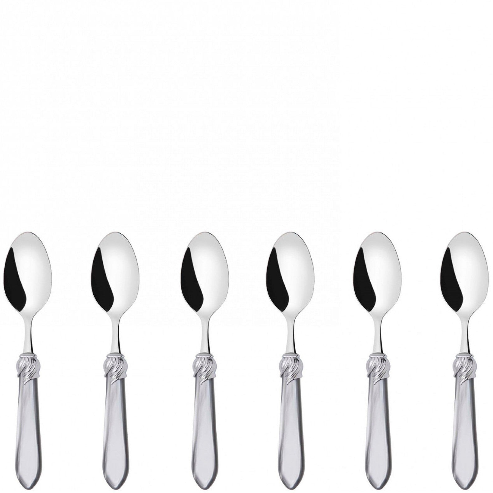 Falabella Brilliant 6 Piece Coffee Spoon Set in gift box - gray