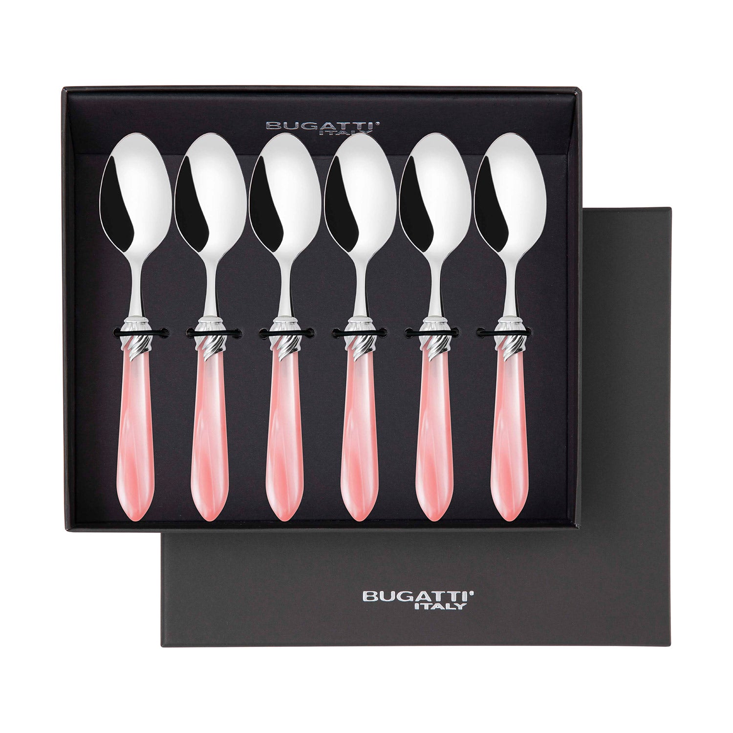 Falabella Brilliant 6 Piece Coffee Spoon Set in gift box - pink