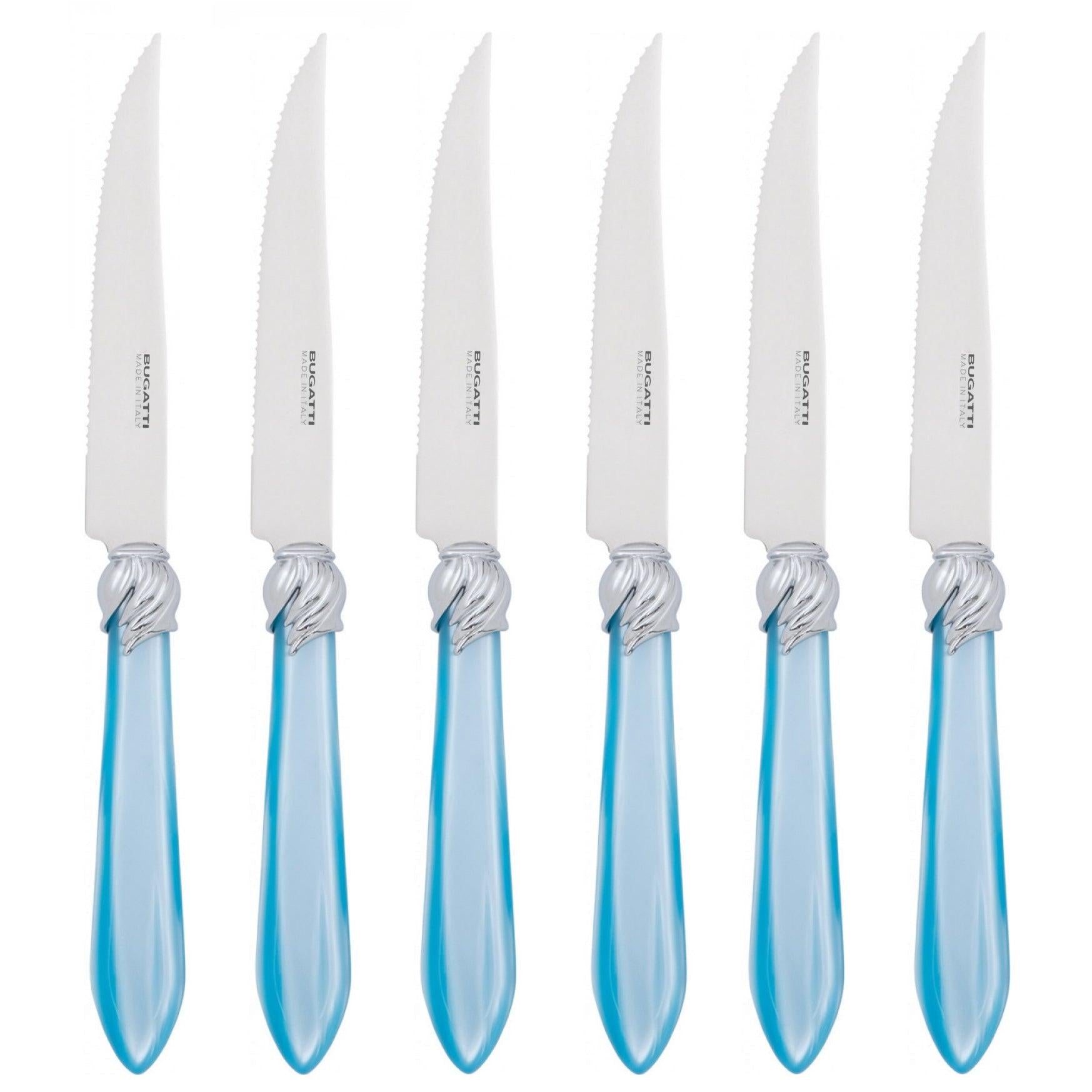 Falabella Brilliant 6 Piece Steak knife Set - sky blue