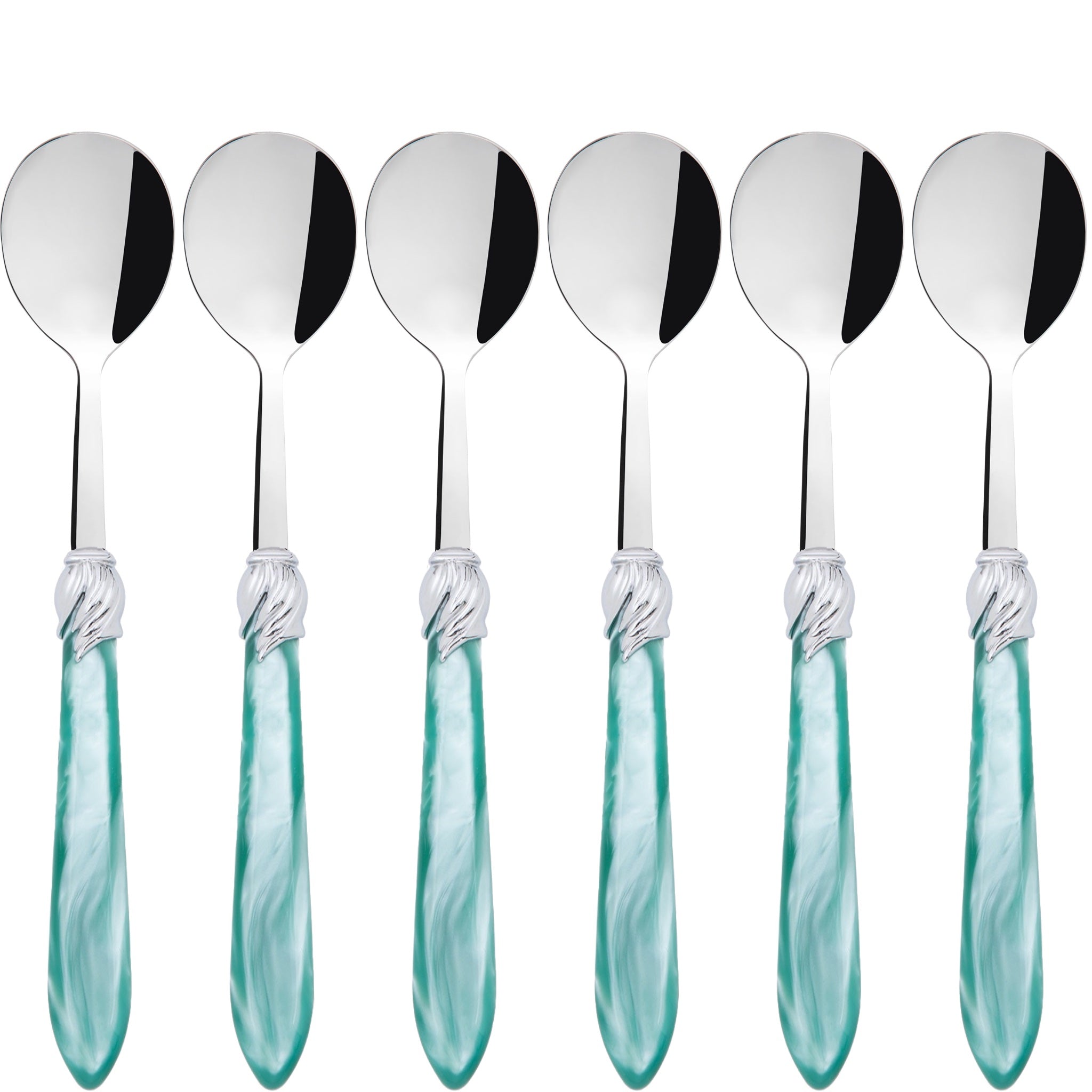 Falabella Brilliant Asian Rice Spoons Set - Aqua