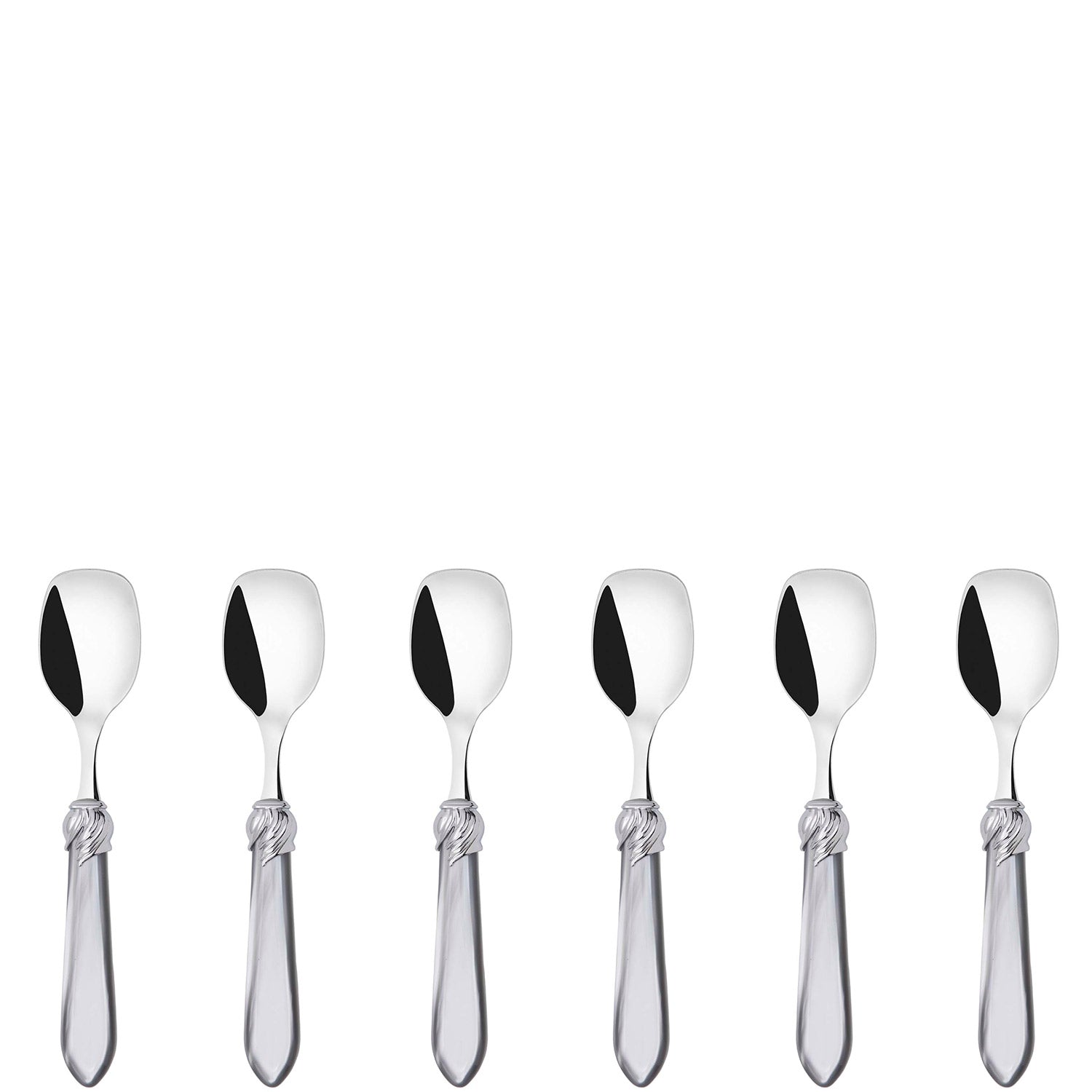 Falabella Brilliant Ice Cream Spoons Set in gift box - gray