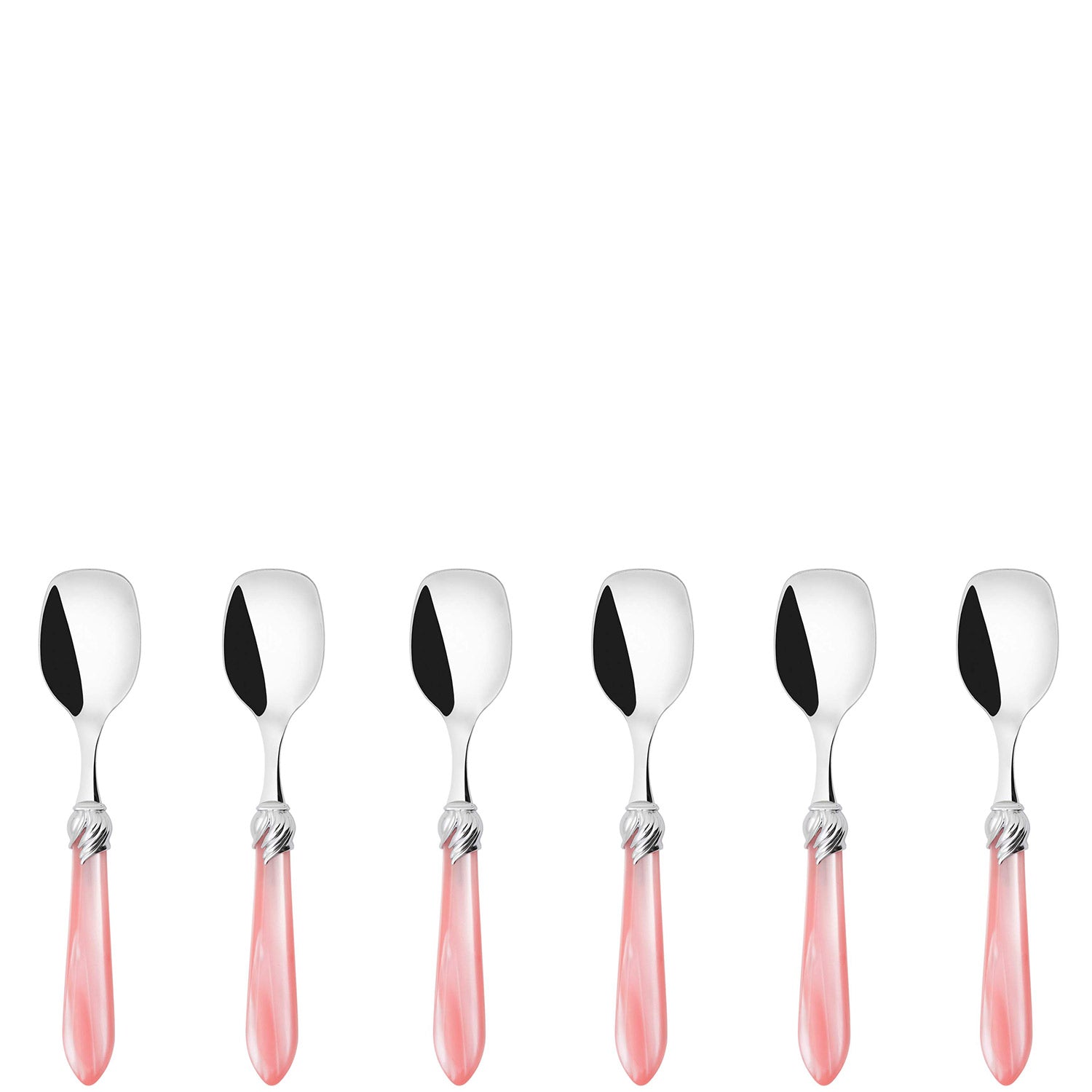 Falabella Brilliant Ice Cream Spoons Set in gift box - pink