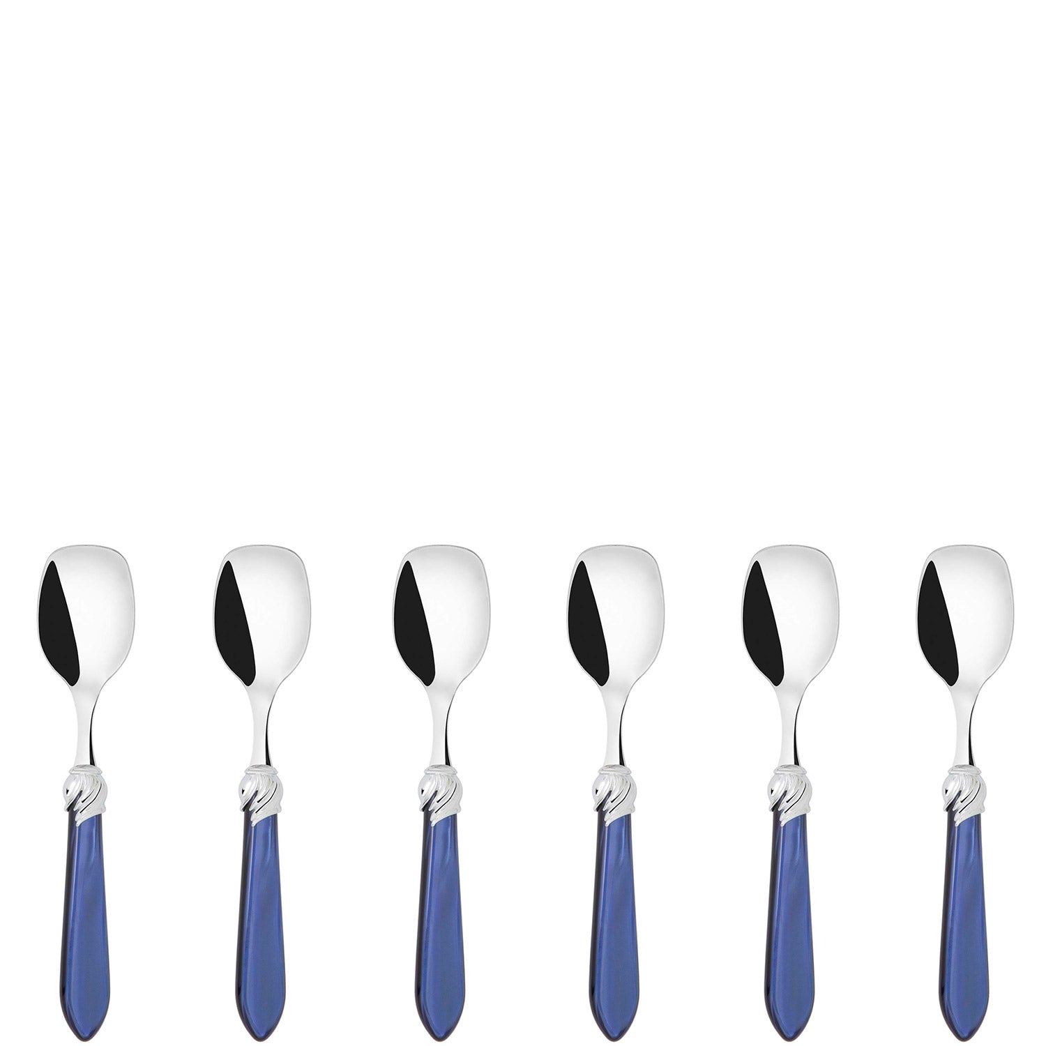Falabella Brilliant Ice Cream Spoons Set in gift box - royal blue