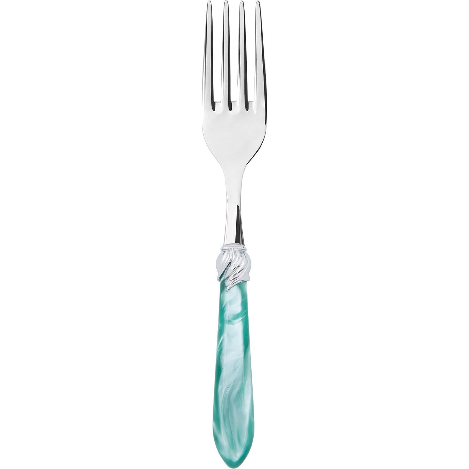 Falabella Brilliant Serving Fork - aqua