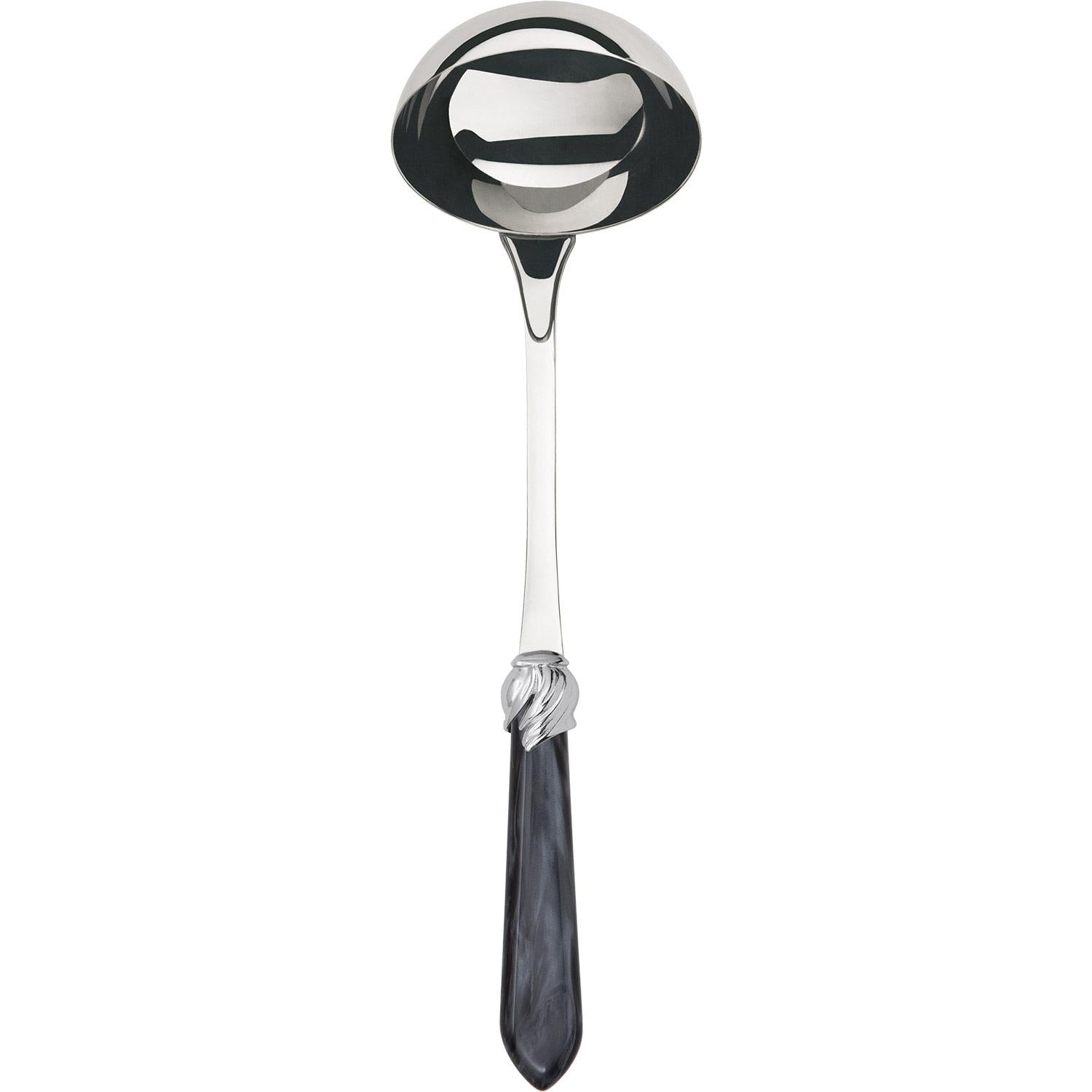 Falabella Brilliant Soup Ladle - charcoal