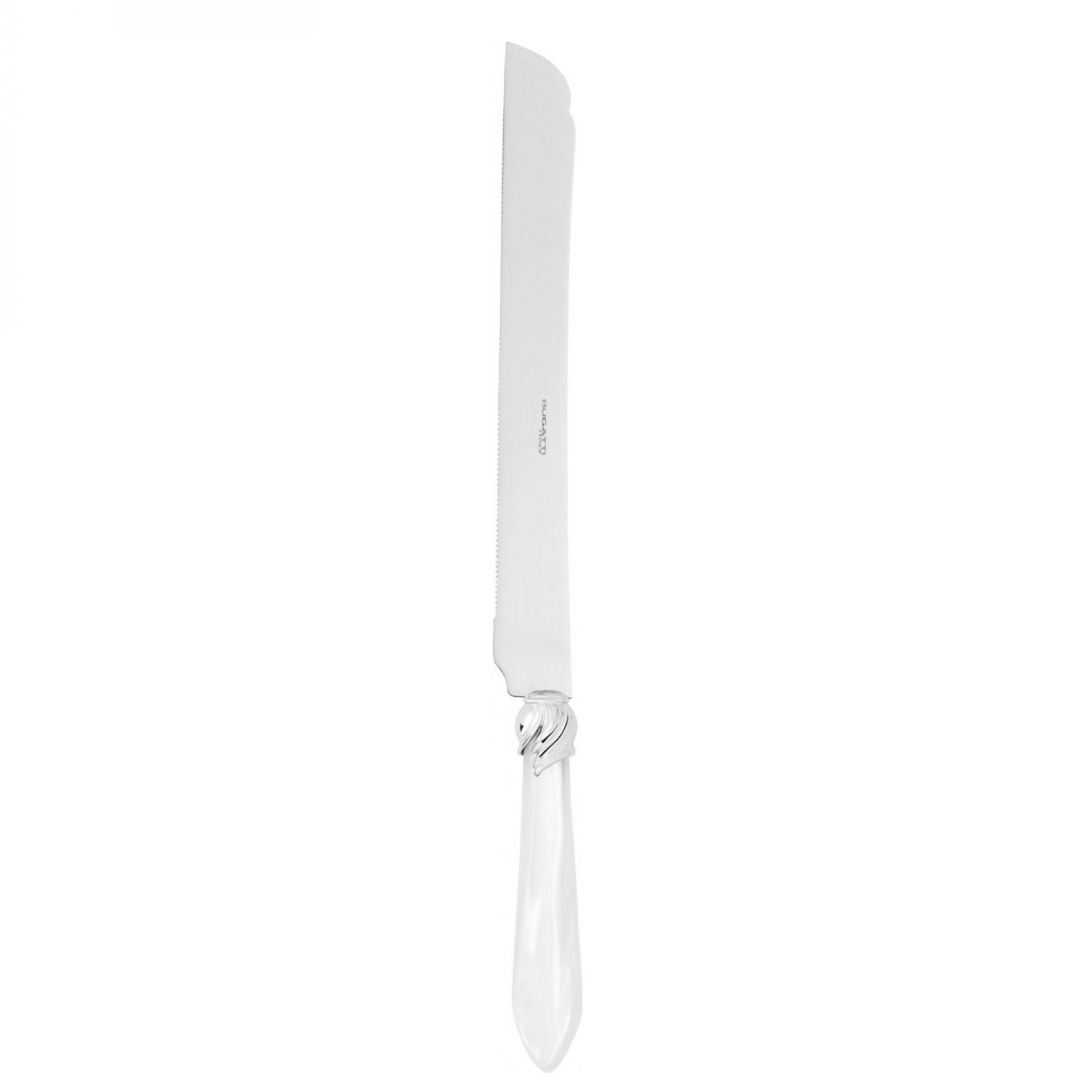 Falabella Long Cake Knife Serrated white-Casa Bugatti USA